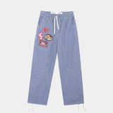 Patches Vichy Indigo Cargo Pants Pants eme