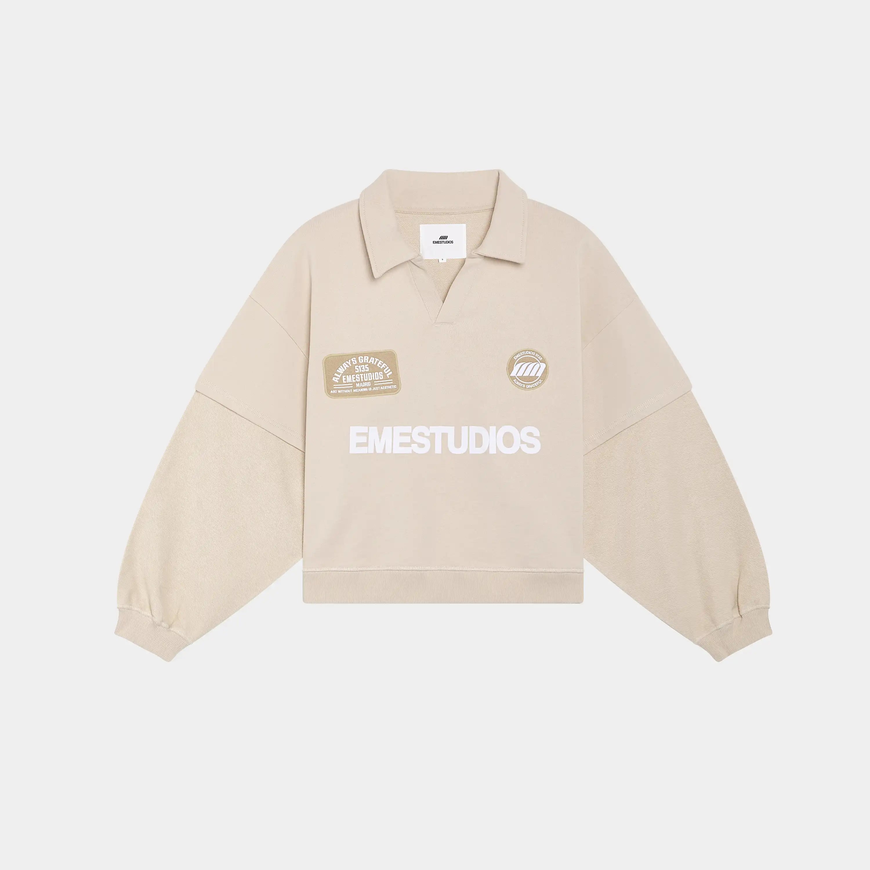 O´Connor Off Sand Polo Crewneck Sweatshirts Eme Studios