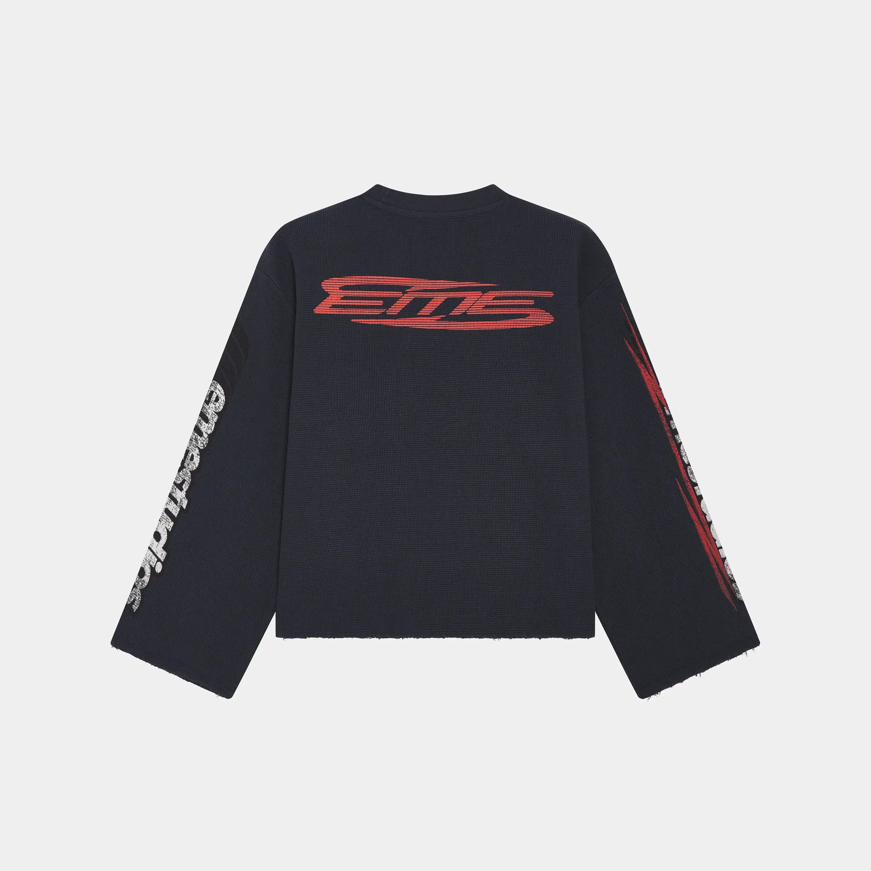 Waffle Navy Crewneck Sweatshirts Eme Studios