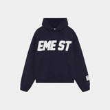 Class 3A Navy Oversized Hoodie Hoodies Eme Studios