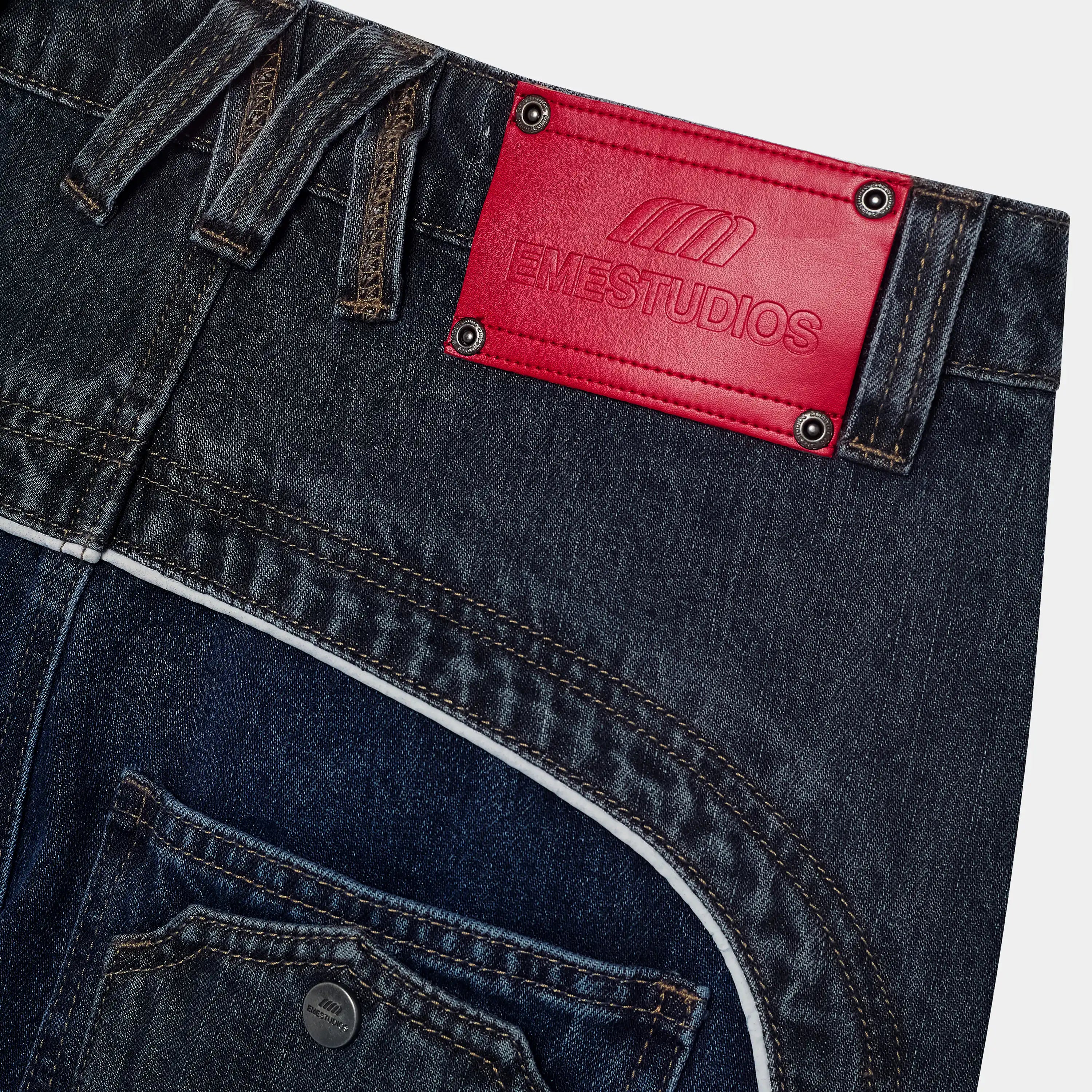 Dual Dark Blue Pants Pants Eme Studios