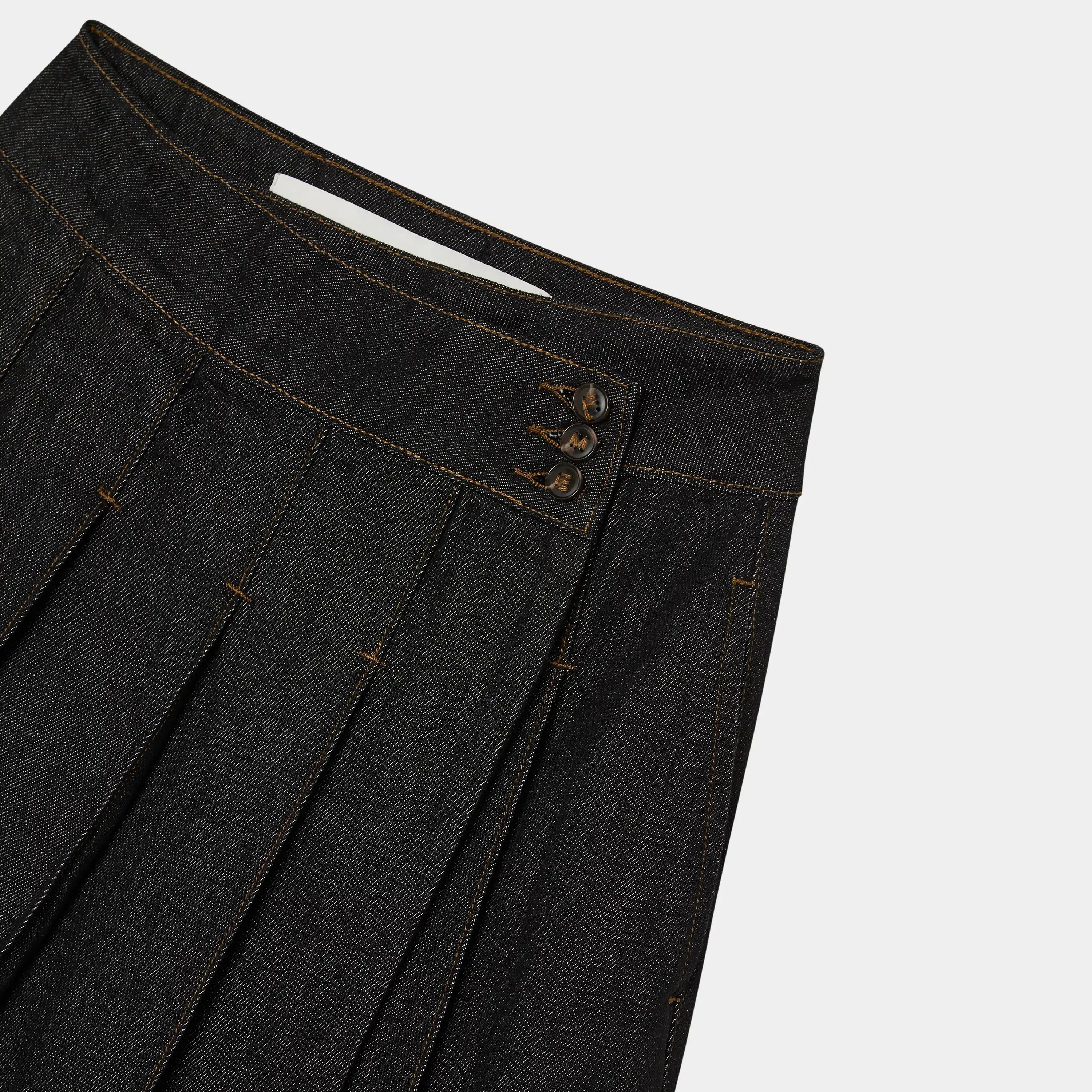 Kate Raw Denim Skirt Woman Pants Eme Studios