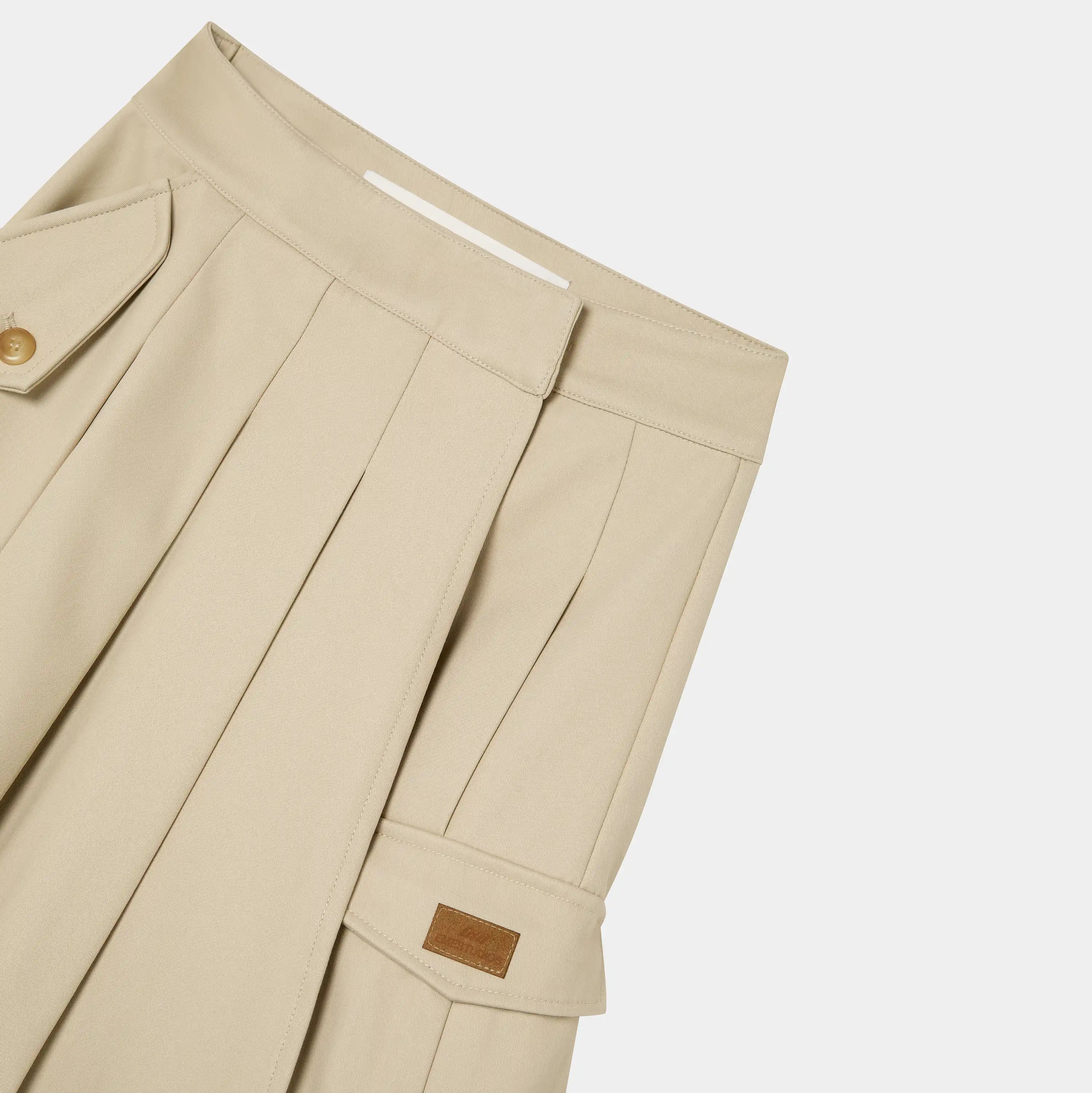 Gadget Light Camel Skirt Woman Pants Eme Studios