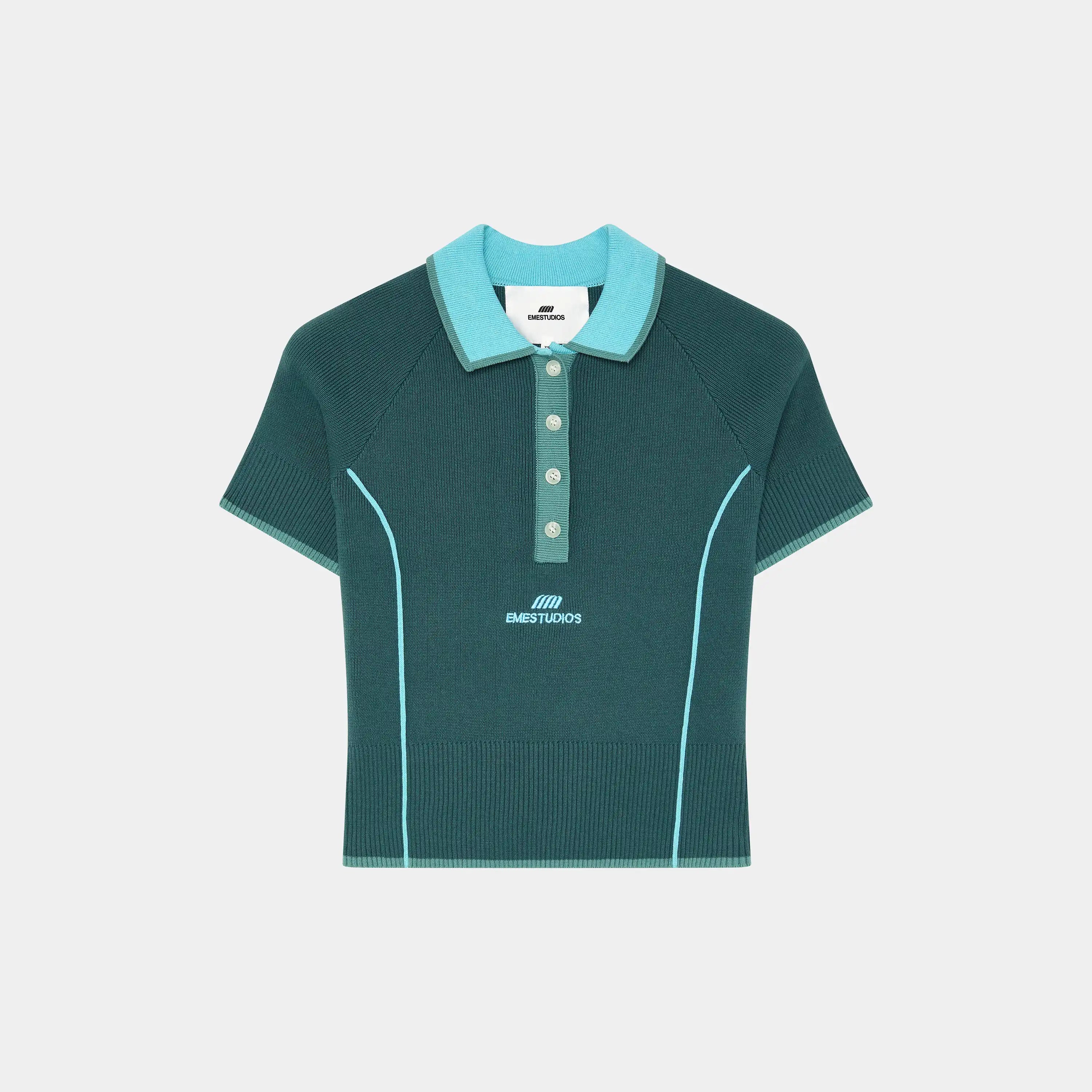 Fete Aqua Knit Polo