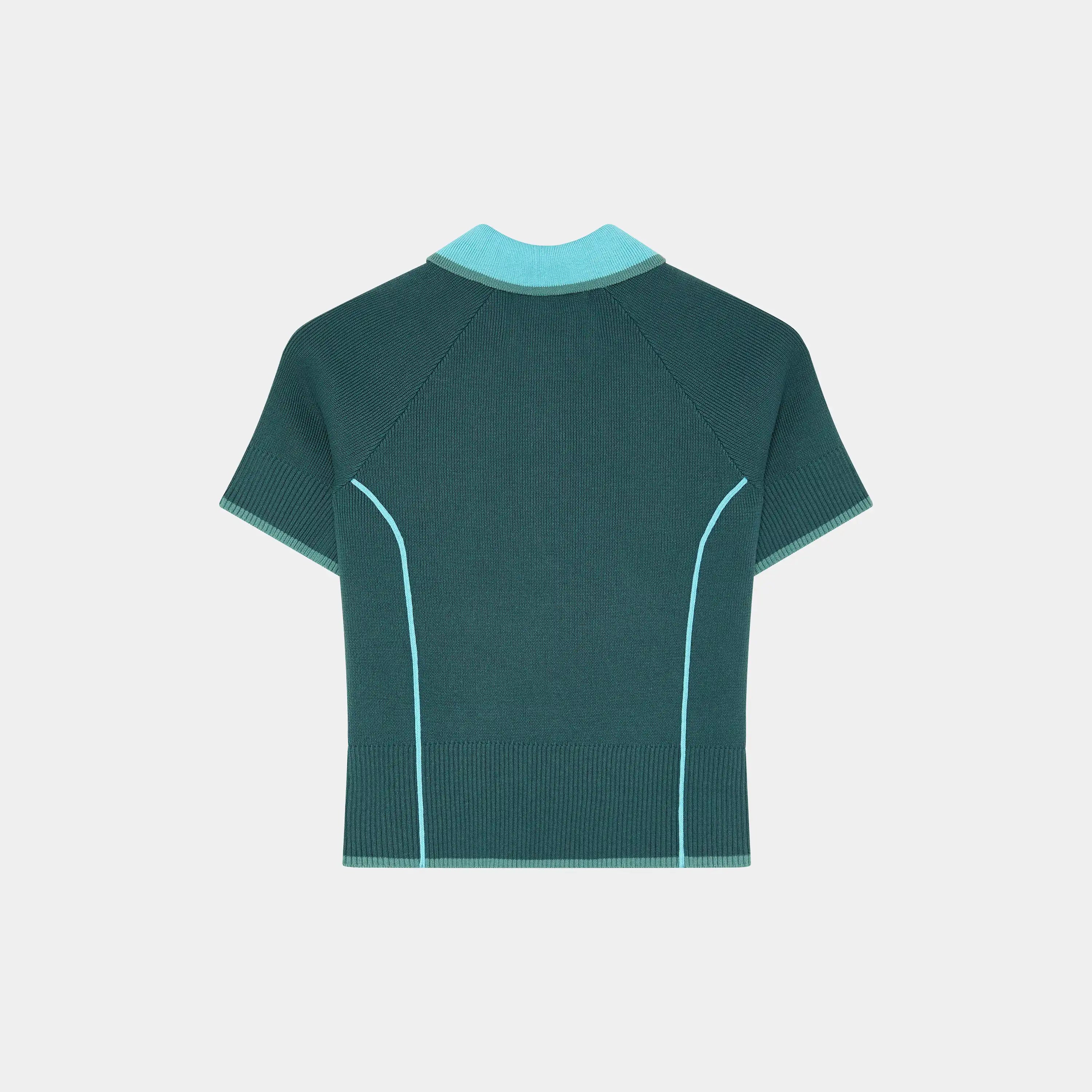 Fete Aqua Knit Polo Woman Knitwear Eme Studios