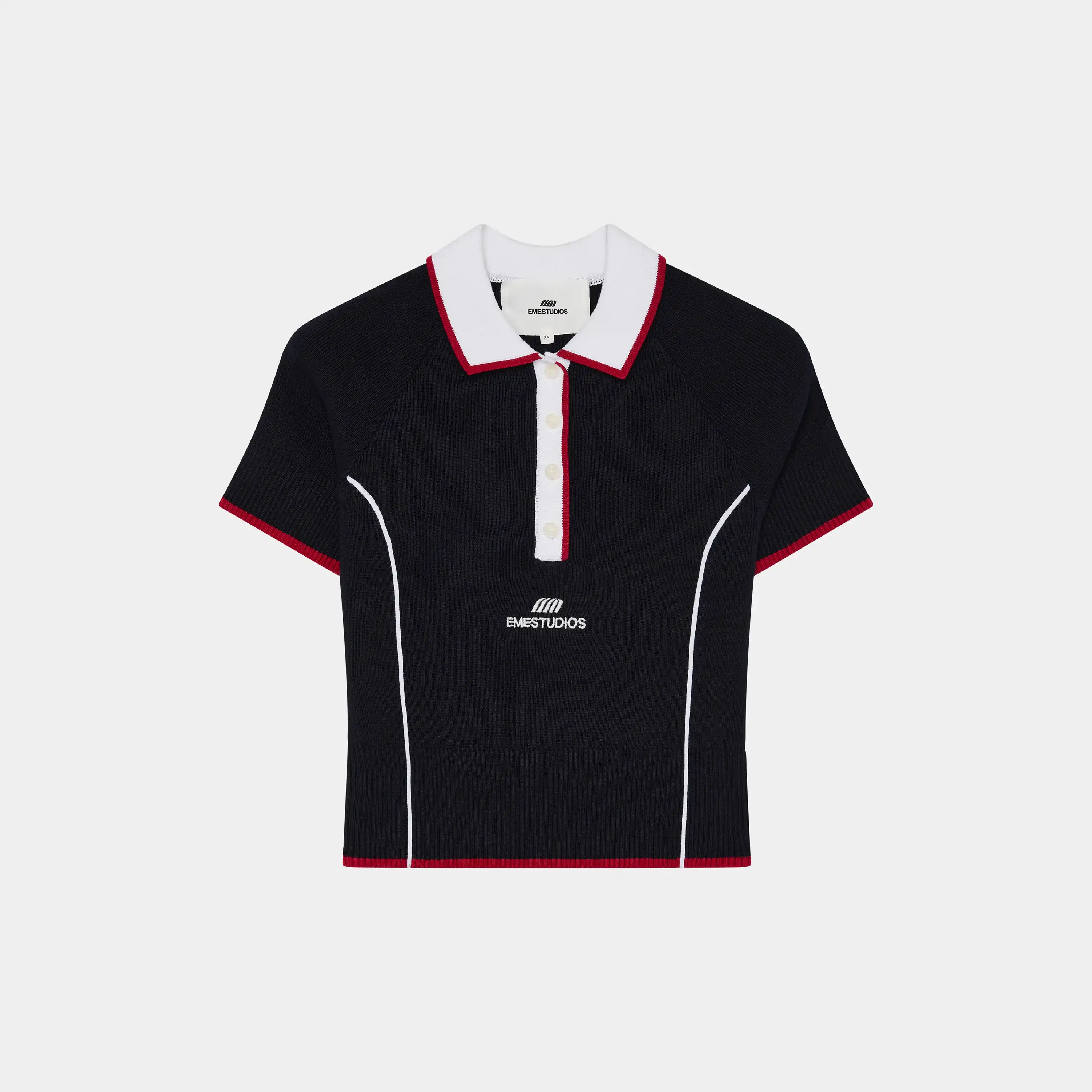 Fete Navy Knit Polo