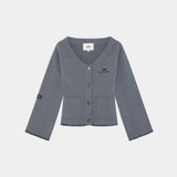 Onyx Grey Cardigan Woman Knitwear Eme Studios