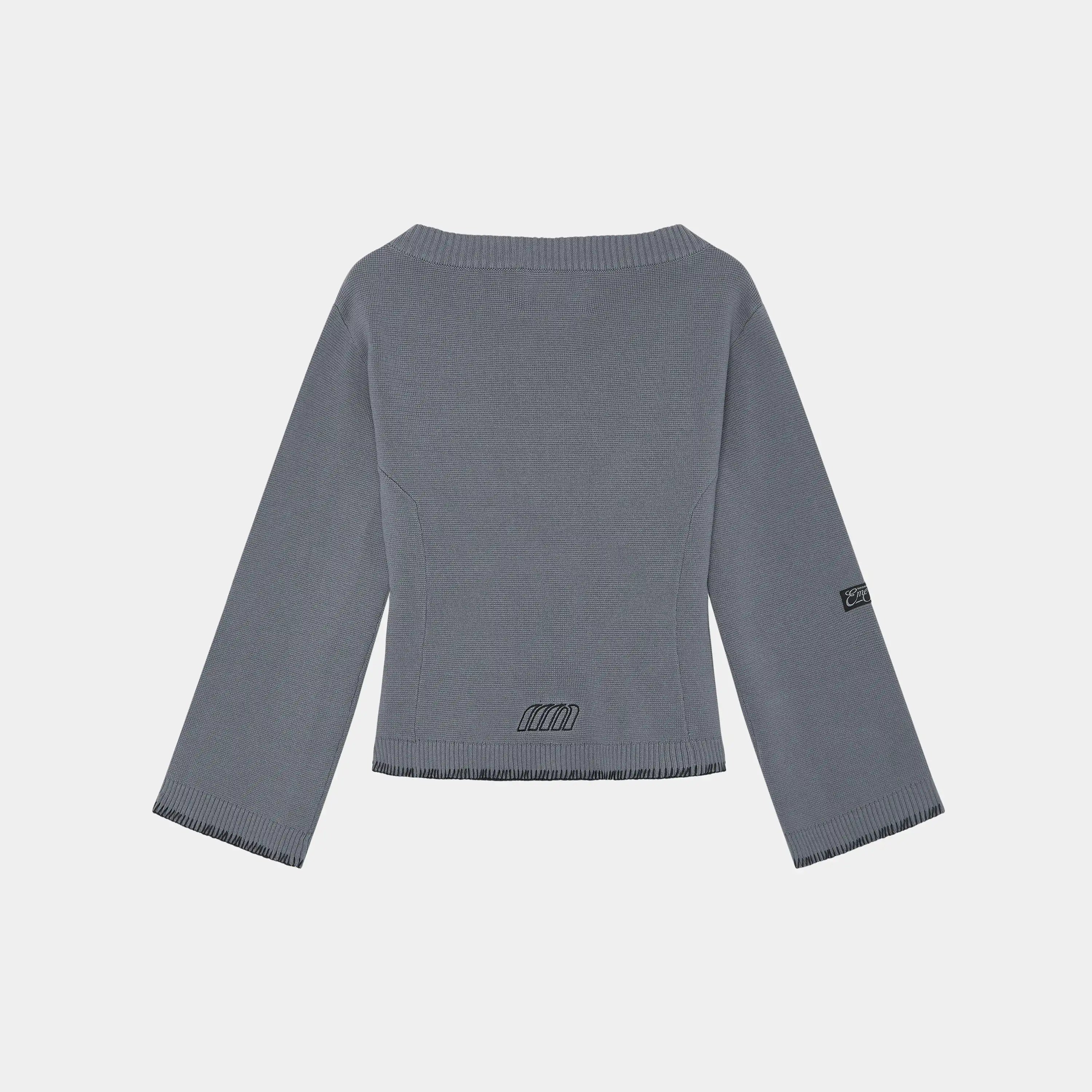 Onyx Grey Cardigan Woman Knitwear Eme Studios