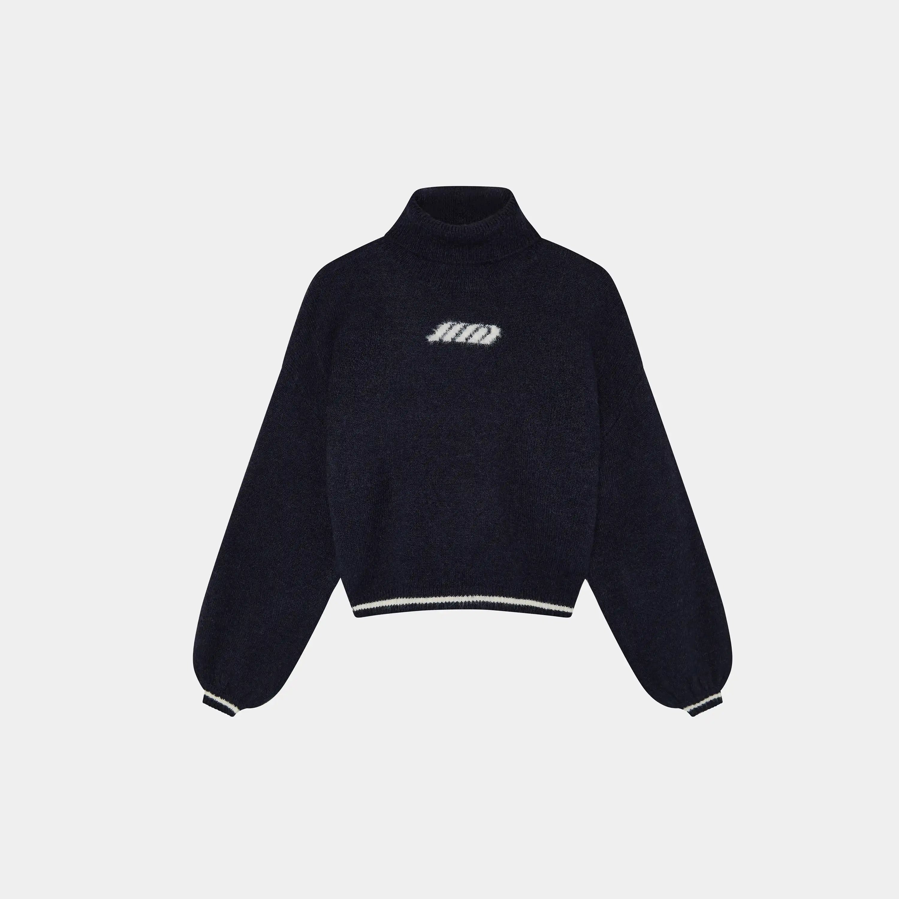 Gummy Navy Turtleneck Knit