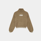 Gummy Camel Brown Turtleneck Knit Woman Knitwear Eme Studios