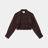 Pipi Black Coffee Jacket Woman Outerwear Eme Studios