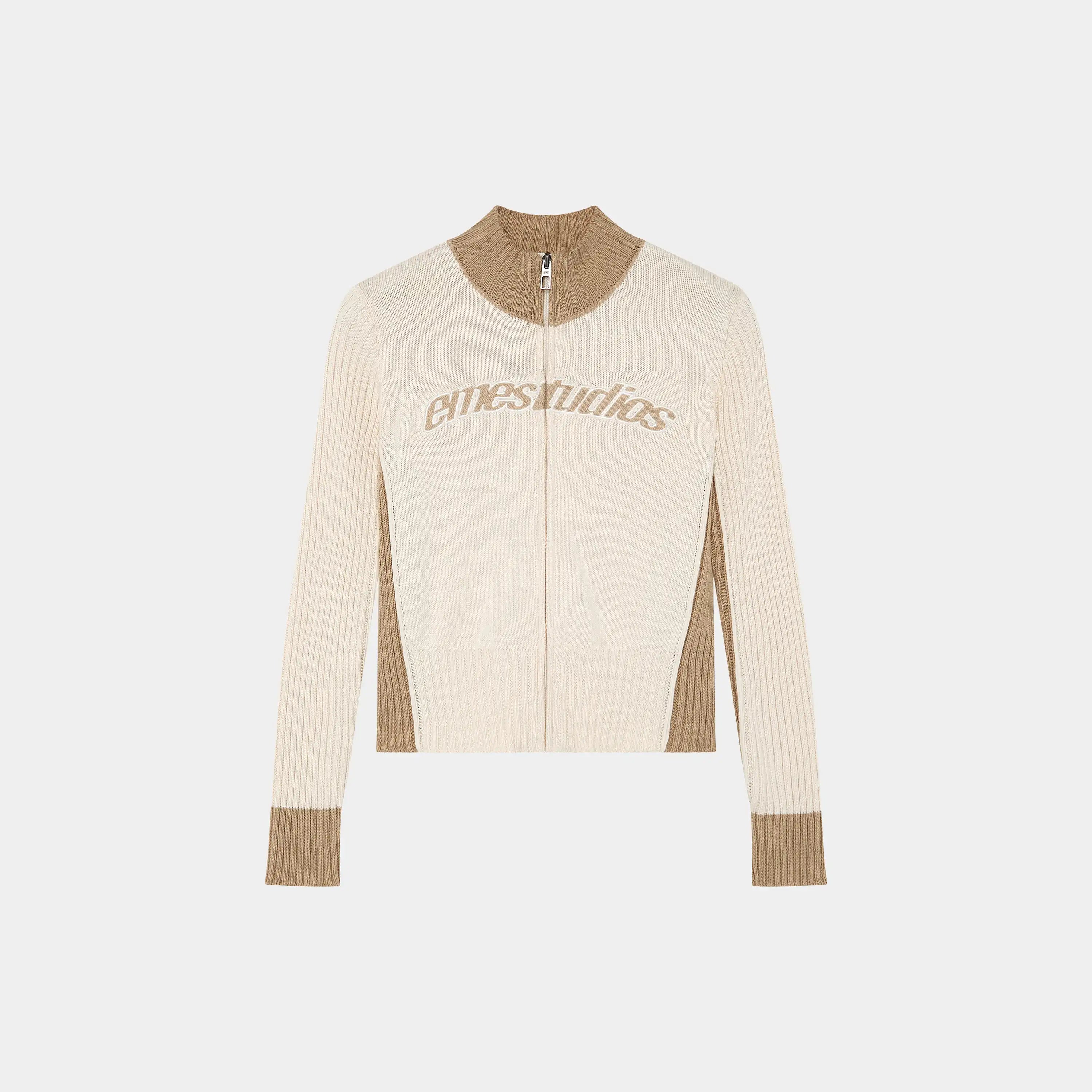 Betty Off Sand Zipper Knit