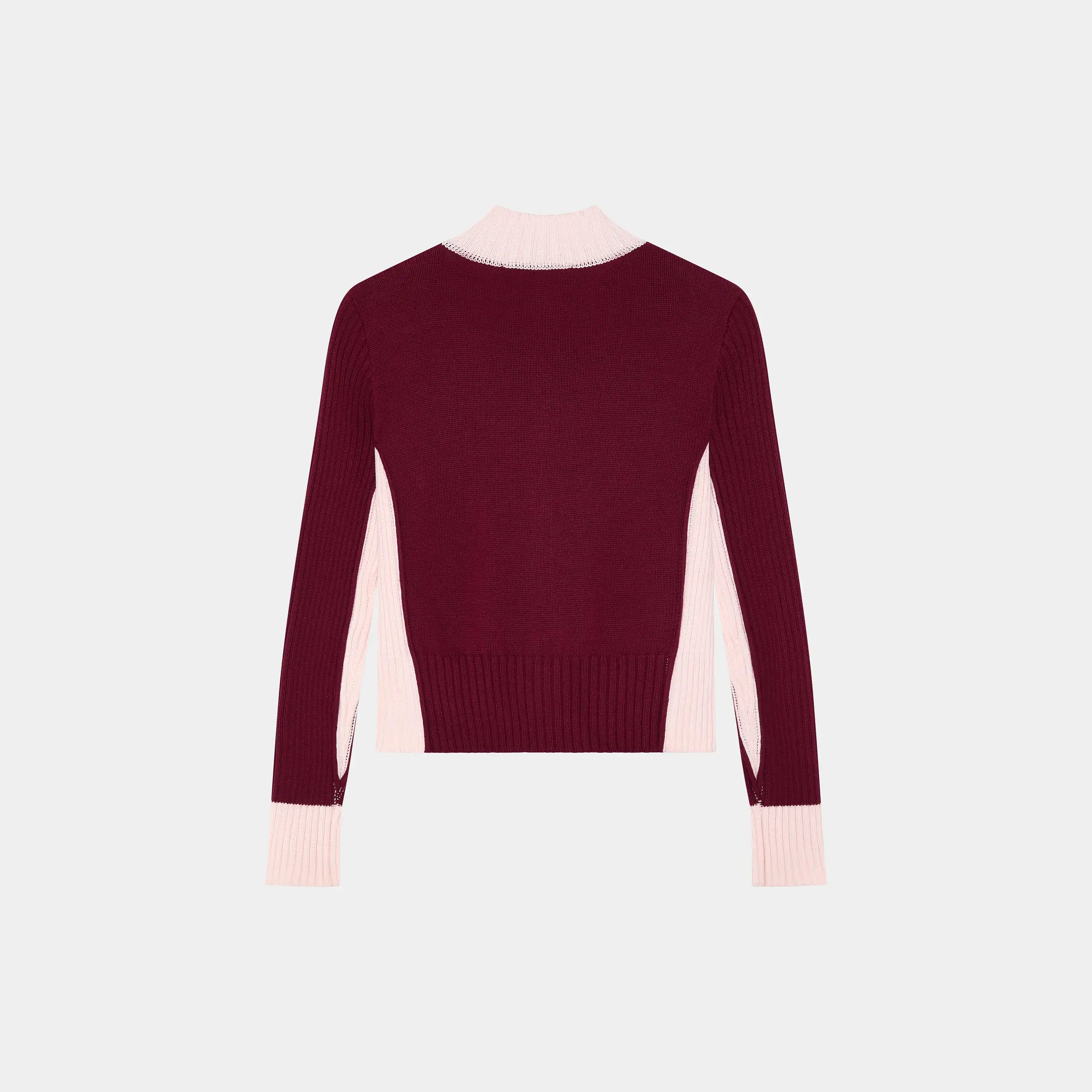Betty Burgundy Zipper Knit Woman Knitwear Eme Studios