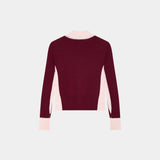 Betty Burgundy Zipper Knit Woman Knitwear Eme Studios