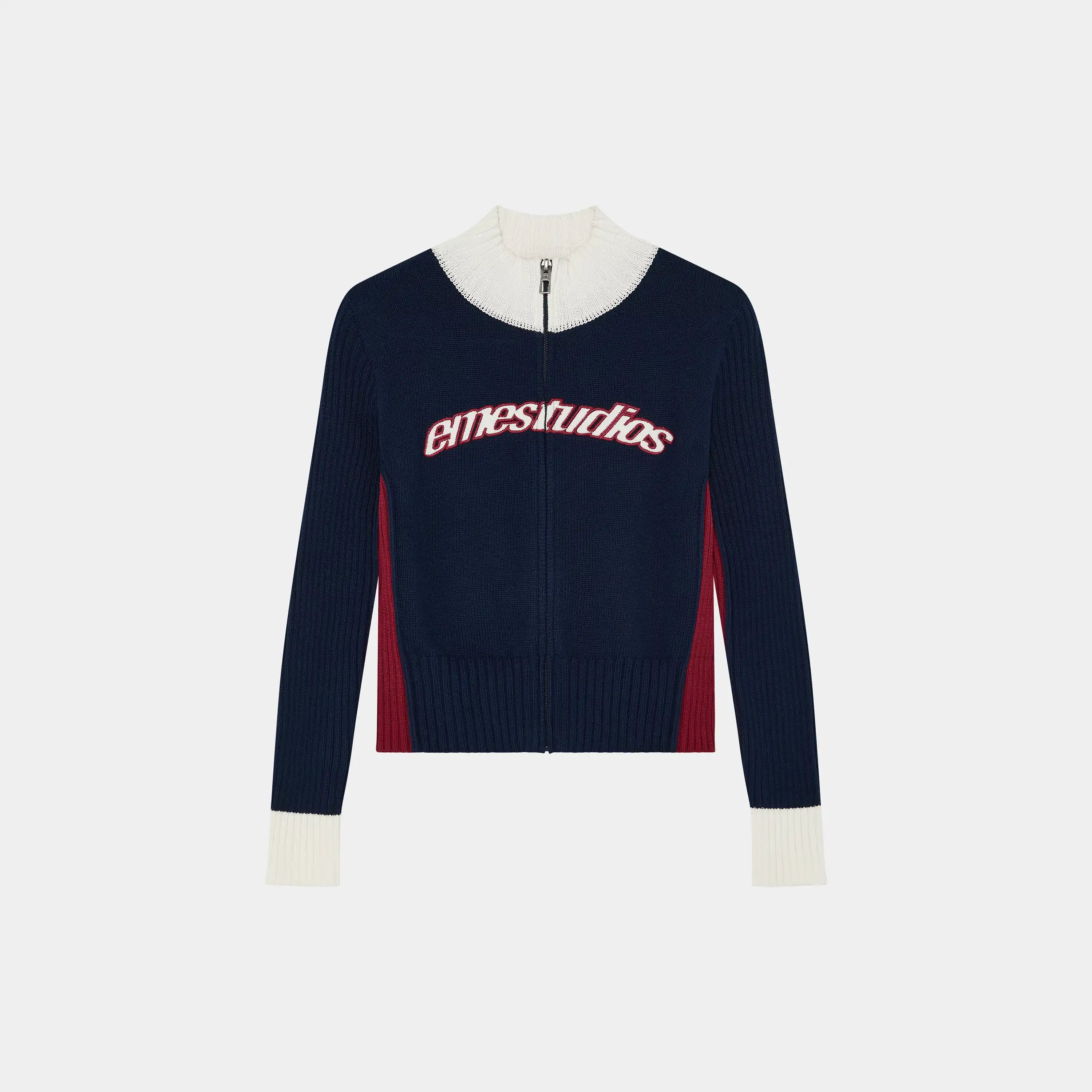 Betty Navy Zipper Knit