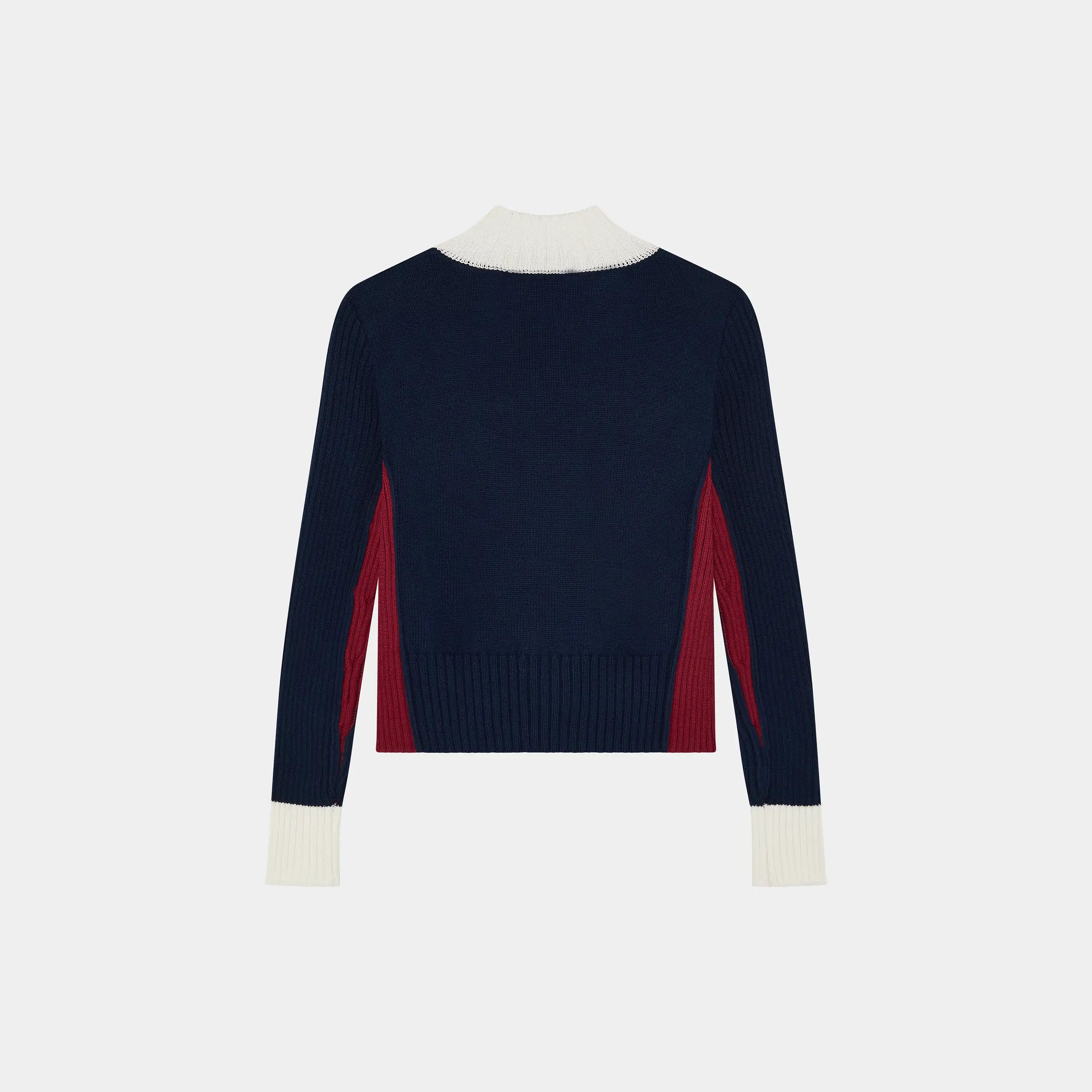 Betty Navy Zipper Knit Woman Knitwear Eme Studios