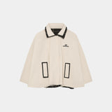Edra Light Camel Reversible Cape Woman Outerwear Eme Studios
