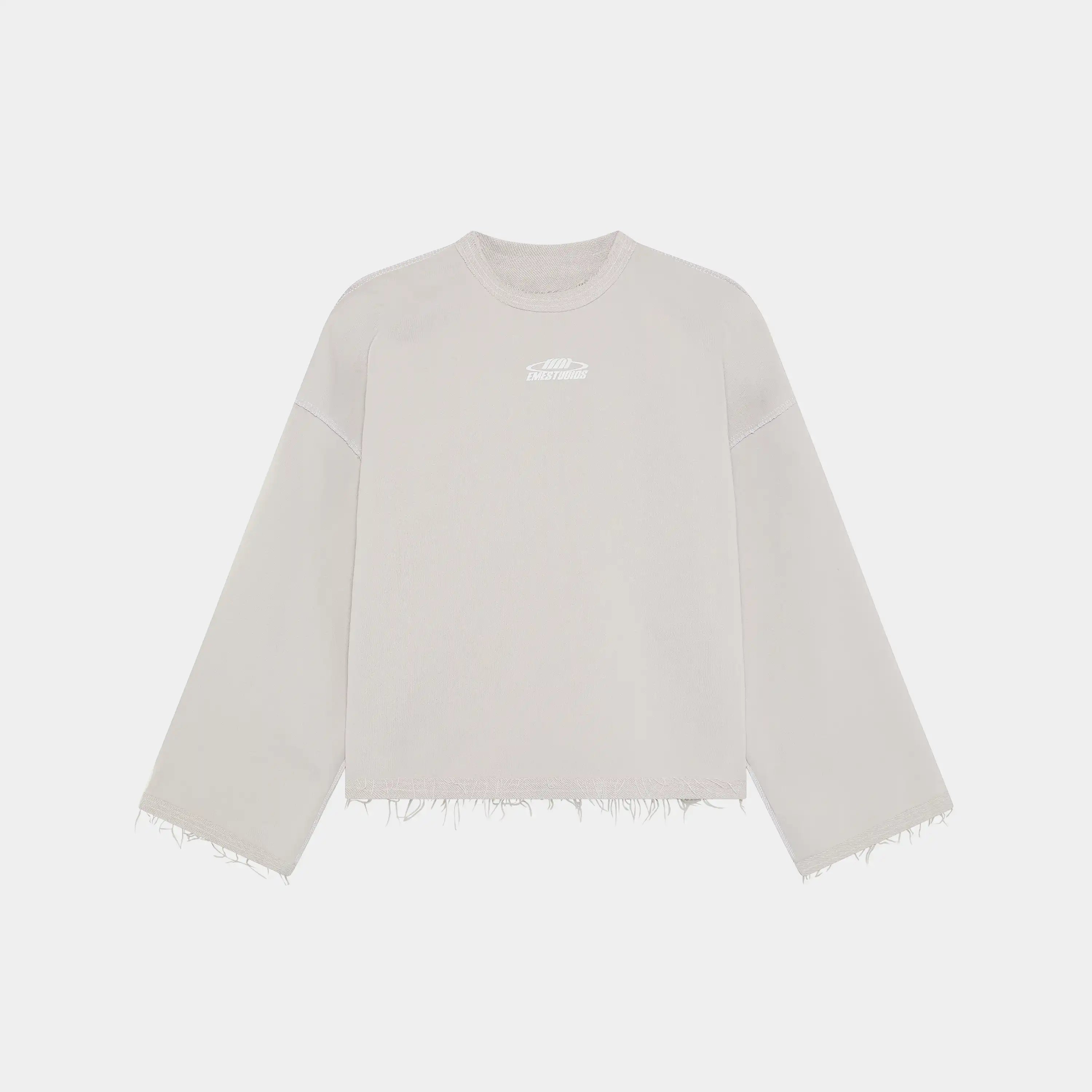 Suit Off Sand Oversized Crewneck Sweatshirts Eme Studios