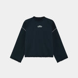 Suit Navy Oversized Crewneck Sweatshirts Eme Studios