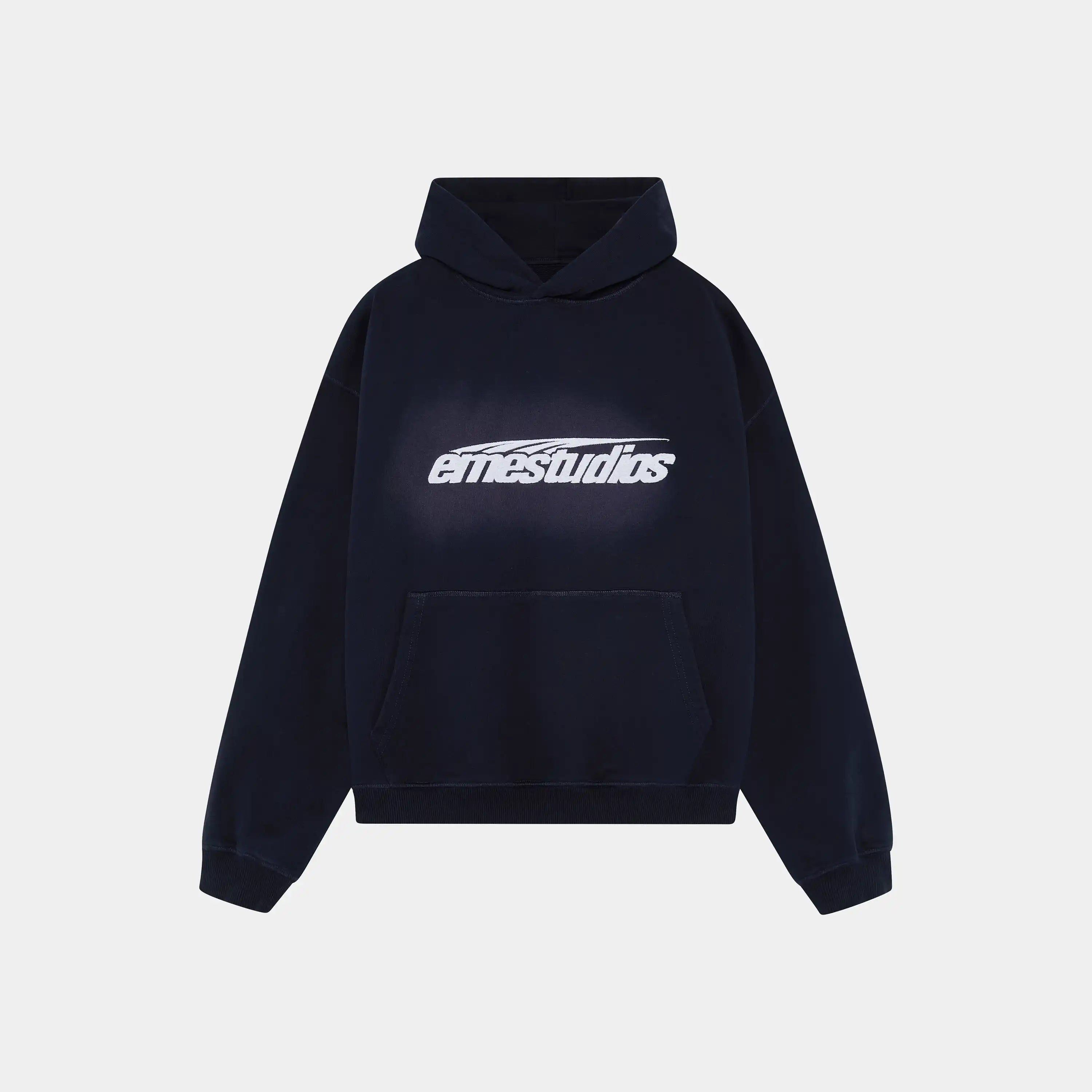 Inteal Navy Oversized Hoodie Hoodies Eme Studios