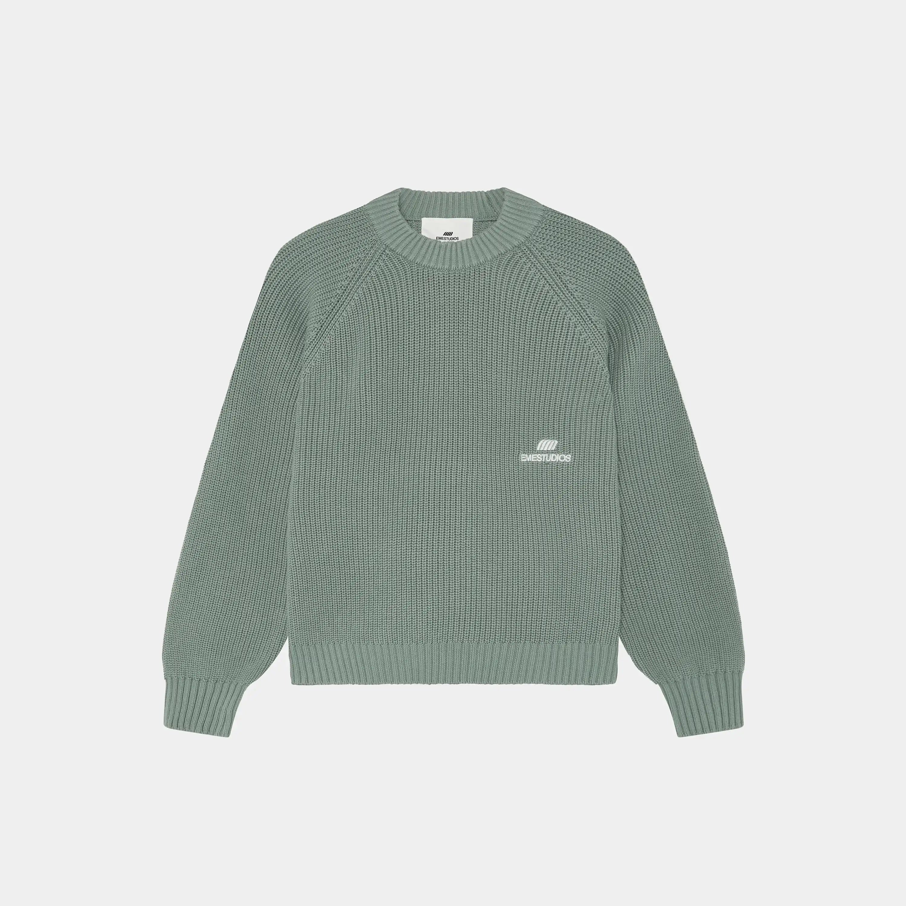 Nela Grey Knit Sweater Knitwear Eme Studios