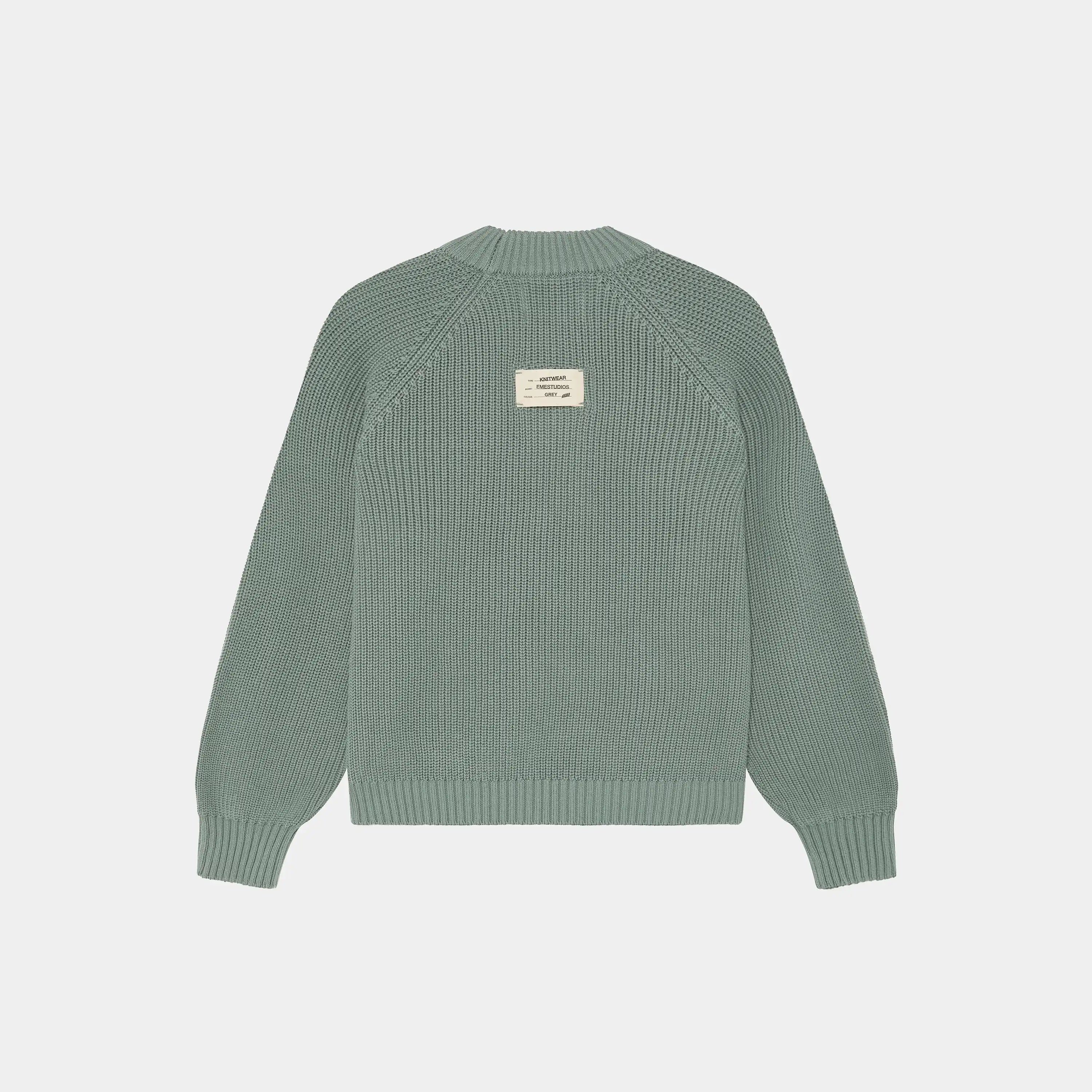 Nela Grey Knit Sweater Knitwear Eme Studios