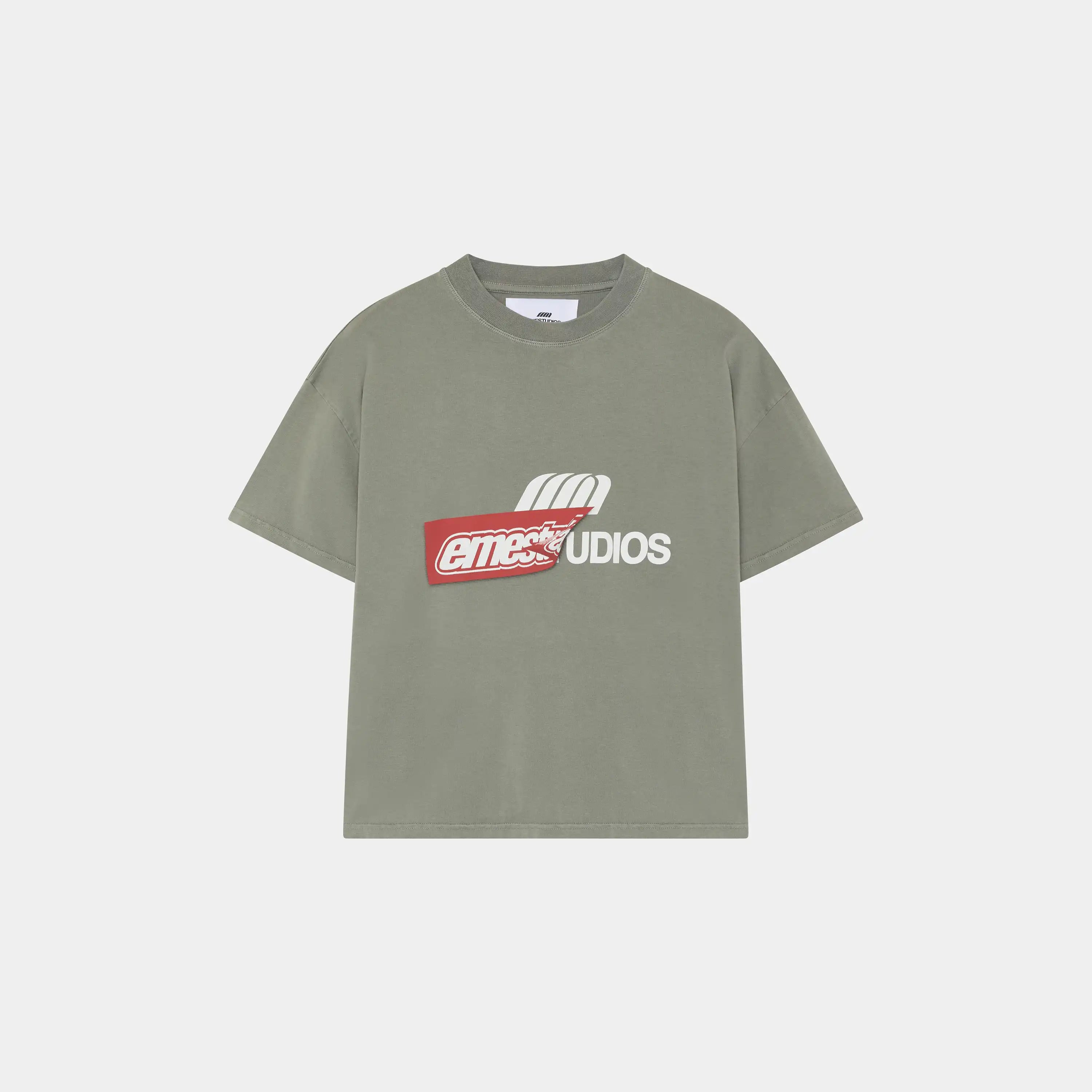 Despiece Olive Oversized Tee