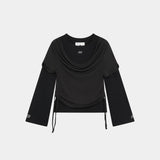Double Trouble Shadow Long Sleeve Woman T-Shirts Eme Studios