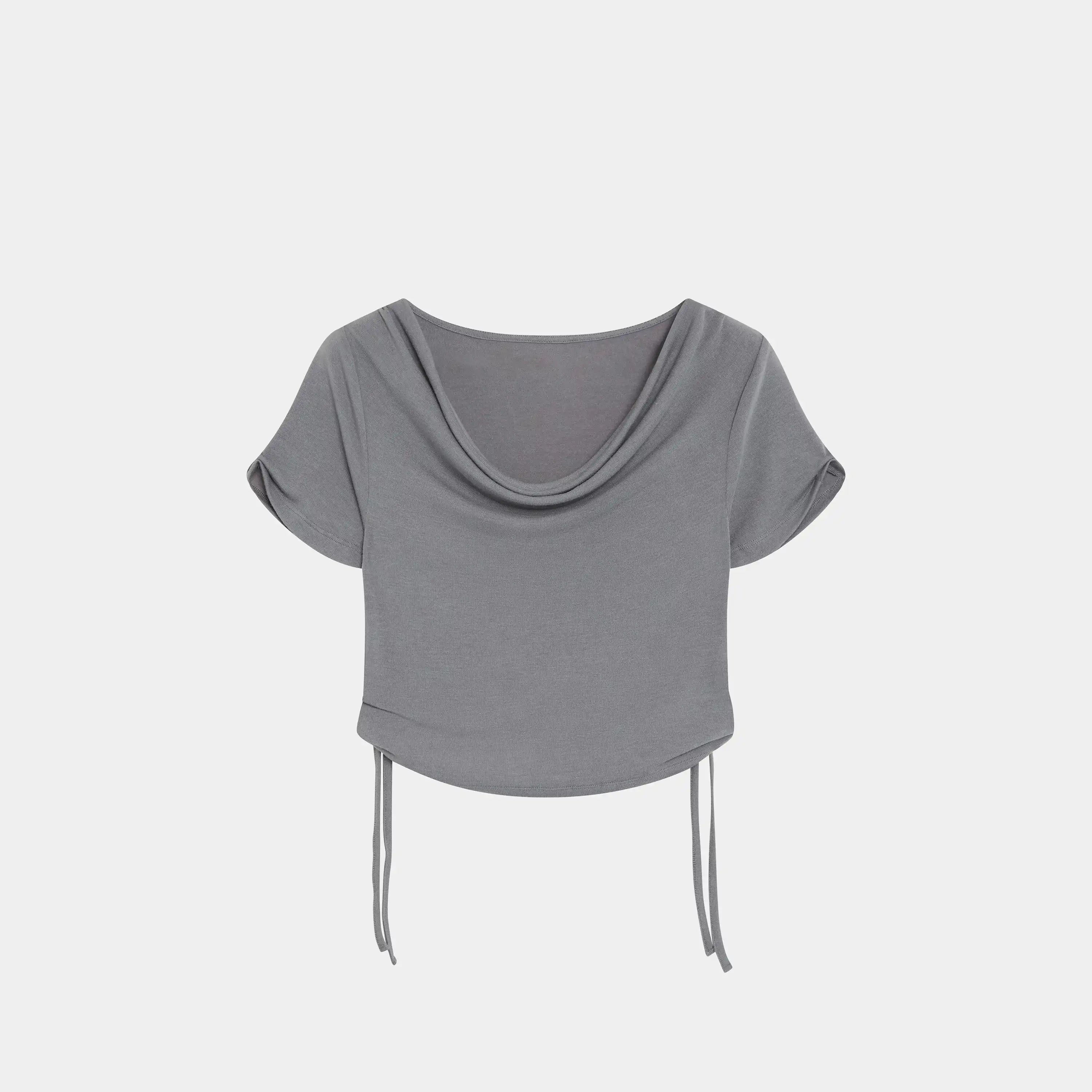 Double Trouble Anthracite Long Sleeve Woman T-Shirts Eme Studios