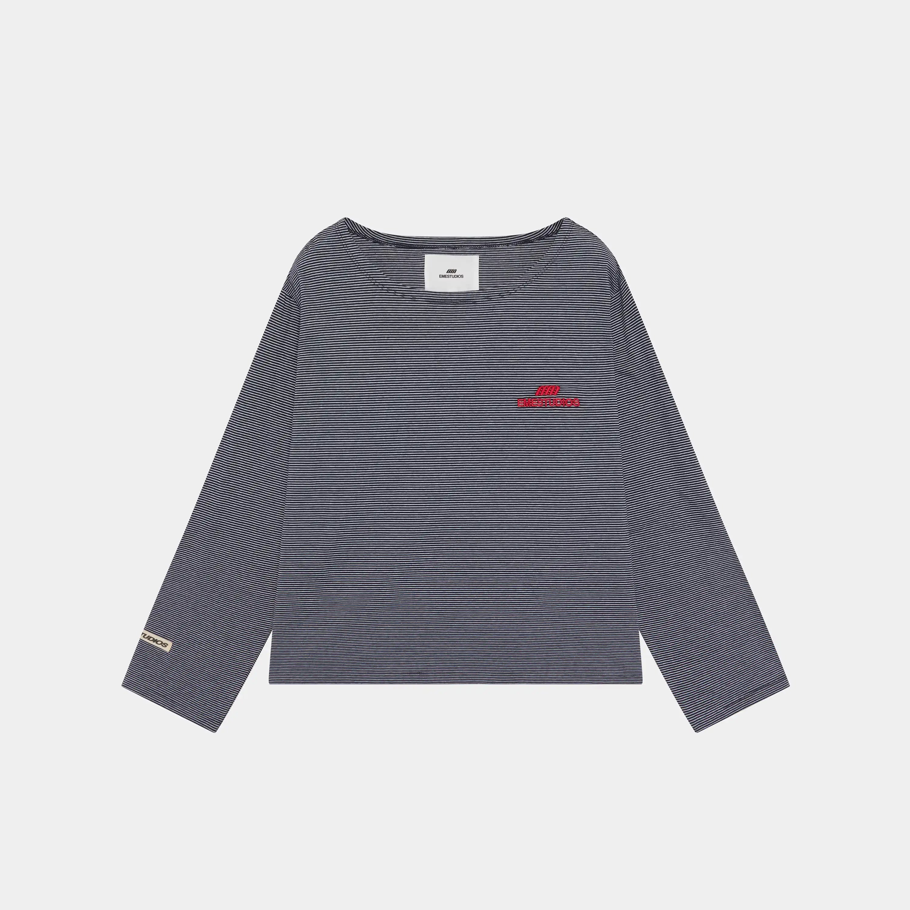 Rhodes Navy Long Sleeve T-shirts Eme Studios