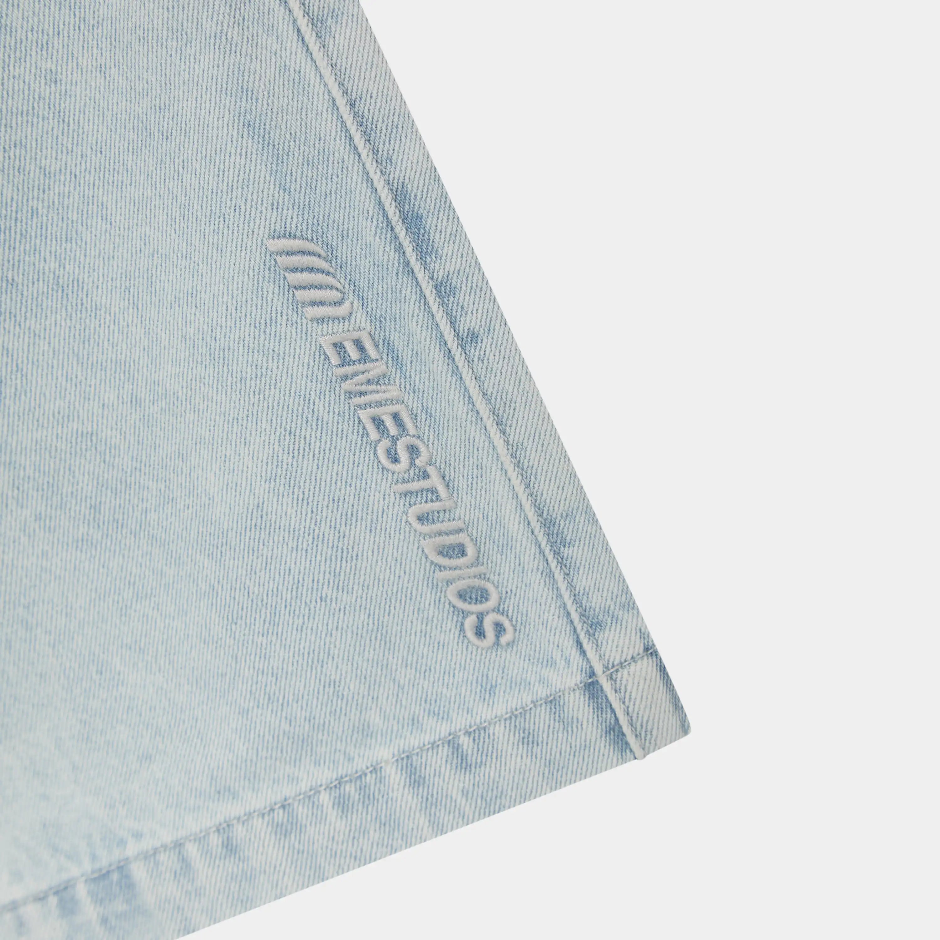 Jacker Blue Denim Shorts Shorts Eme Studios