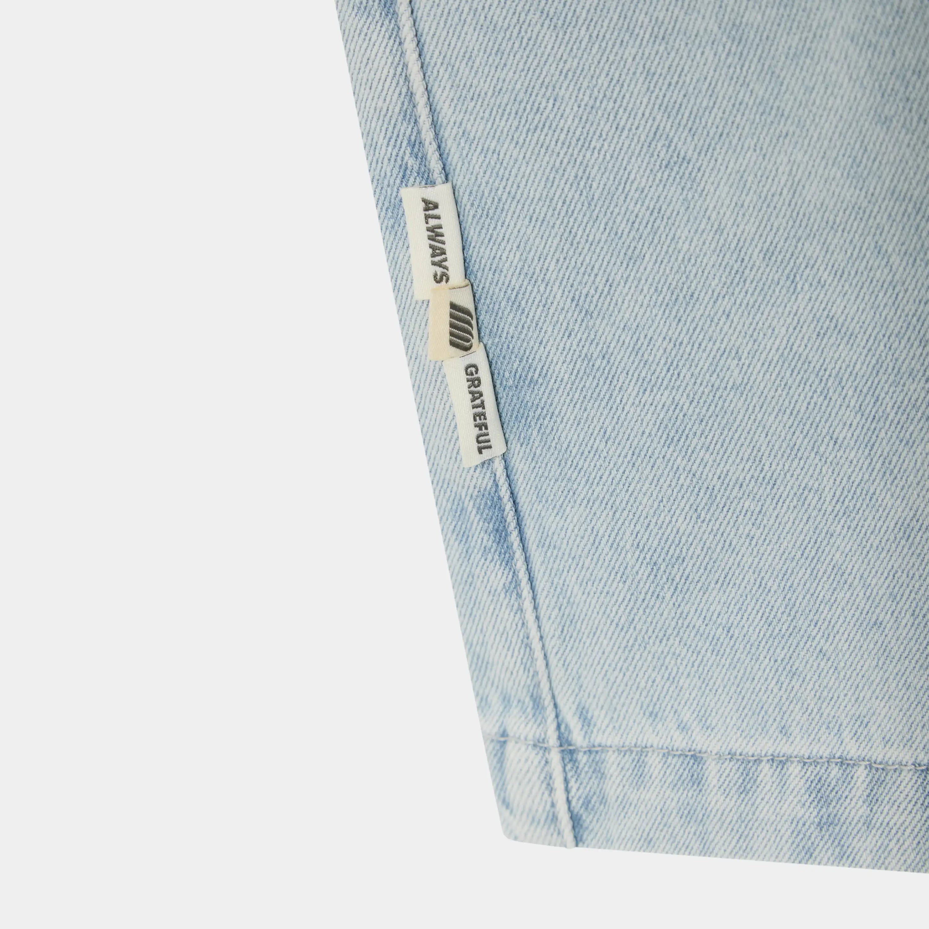 Jacker Blue Denim Shorts Shorts Eme Studios