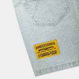 Jacker Blue Denim Shorts Shorts Eme Studios