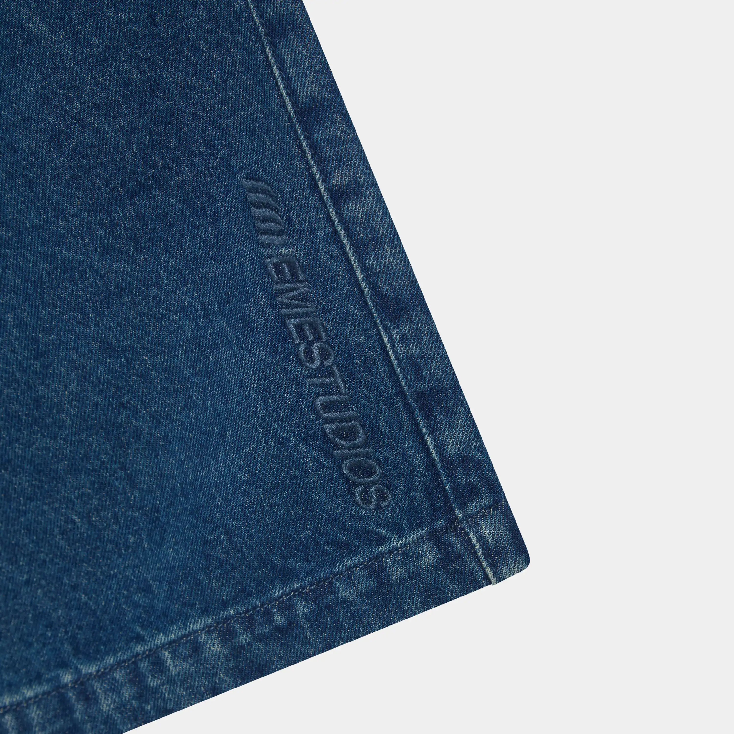 Jacker Deep Blue Denim Shorts Shorts Eme Studios