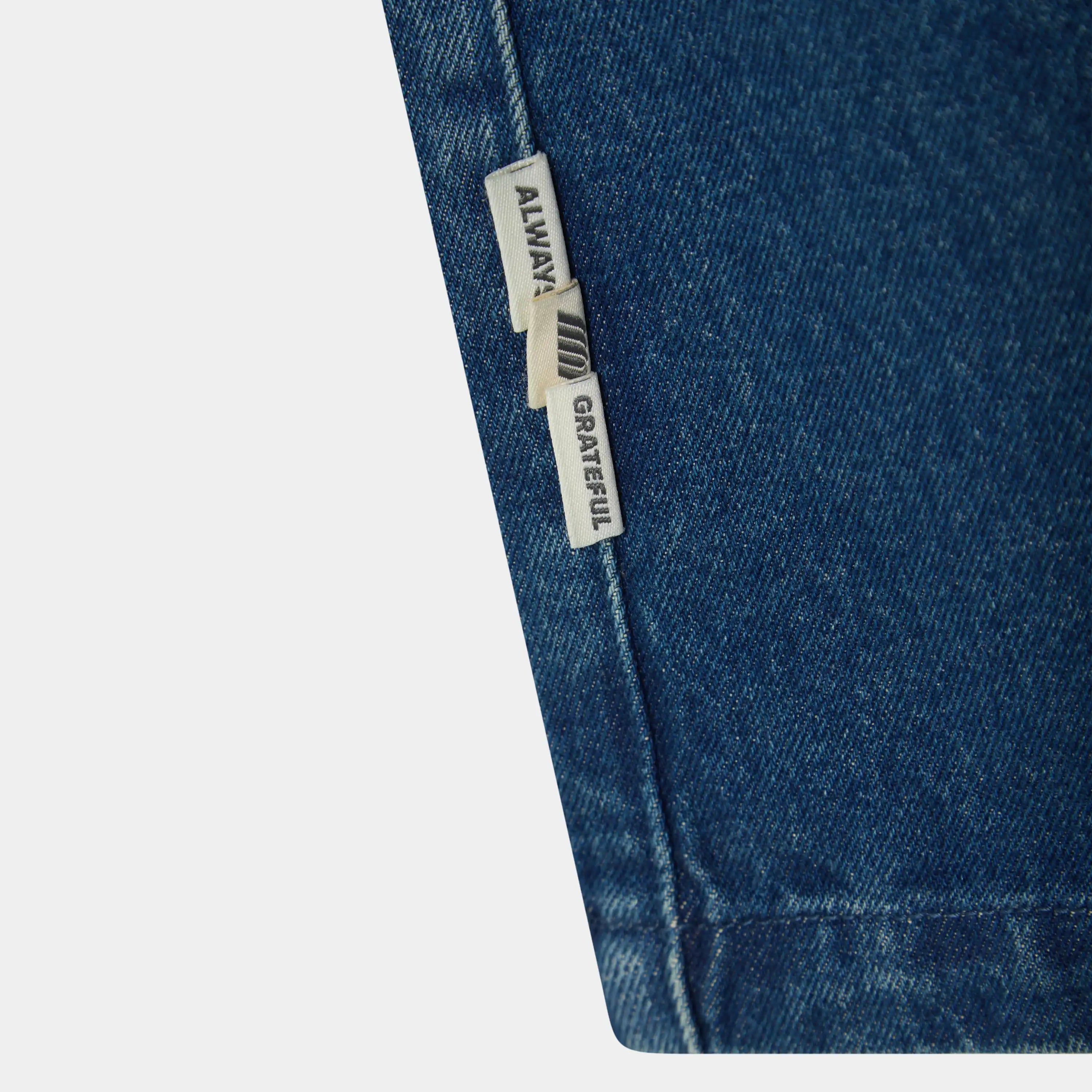 Jacker Deep Blue Denim Shorts Shorts Eme Studios