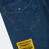 Jacker Deep Blue Denim Shorts Shorts Eme Studios