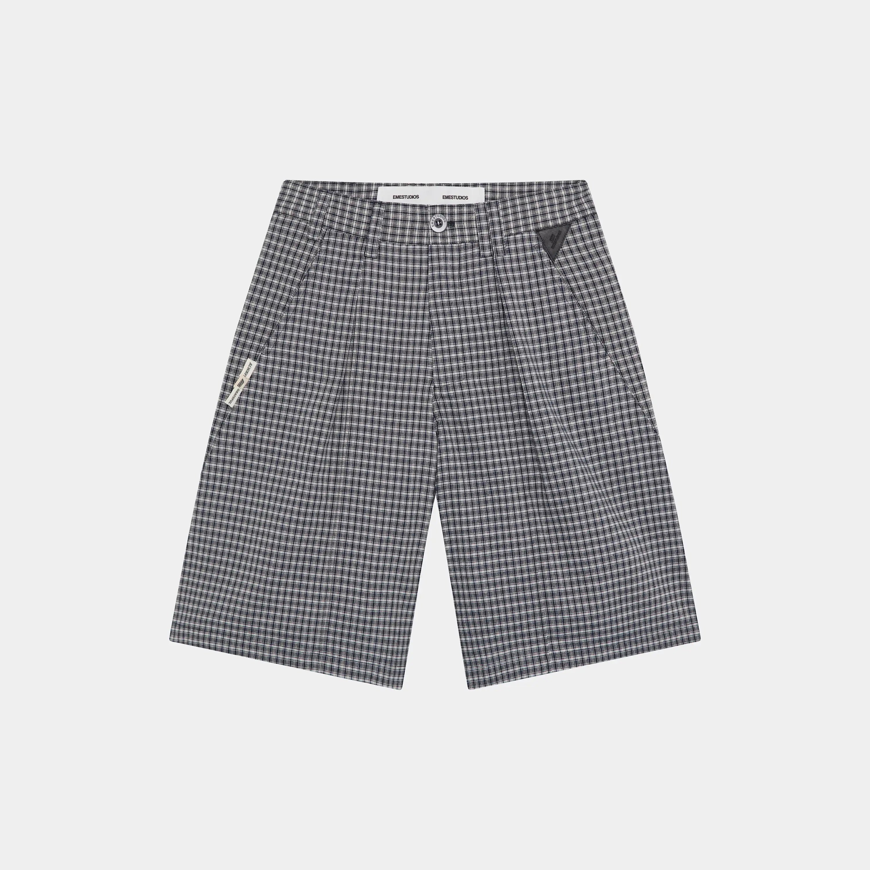 Russel Navy Squared Formal Shorts