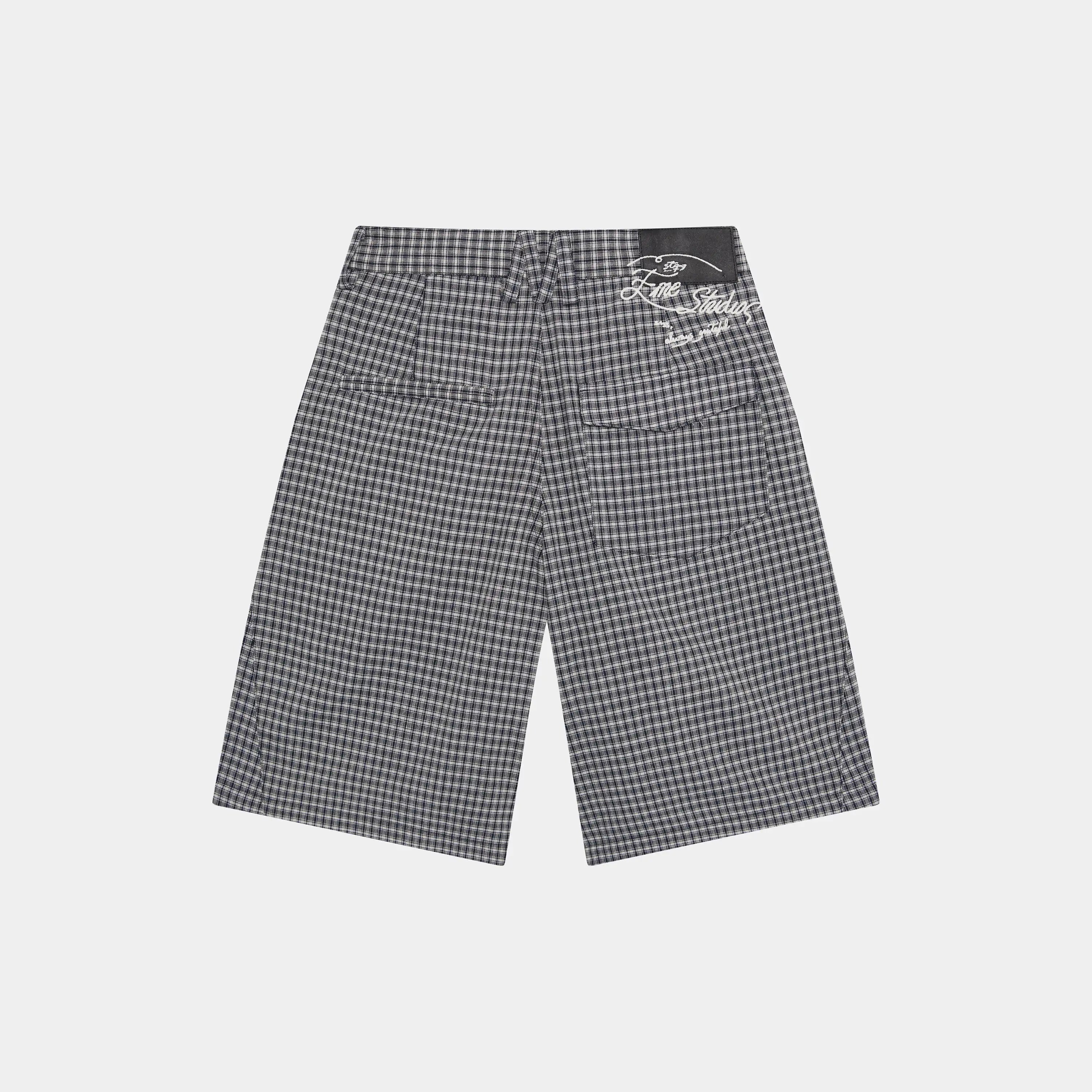 Russel Navy Squared Formal Shorts Shorts Eme Studios