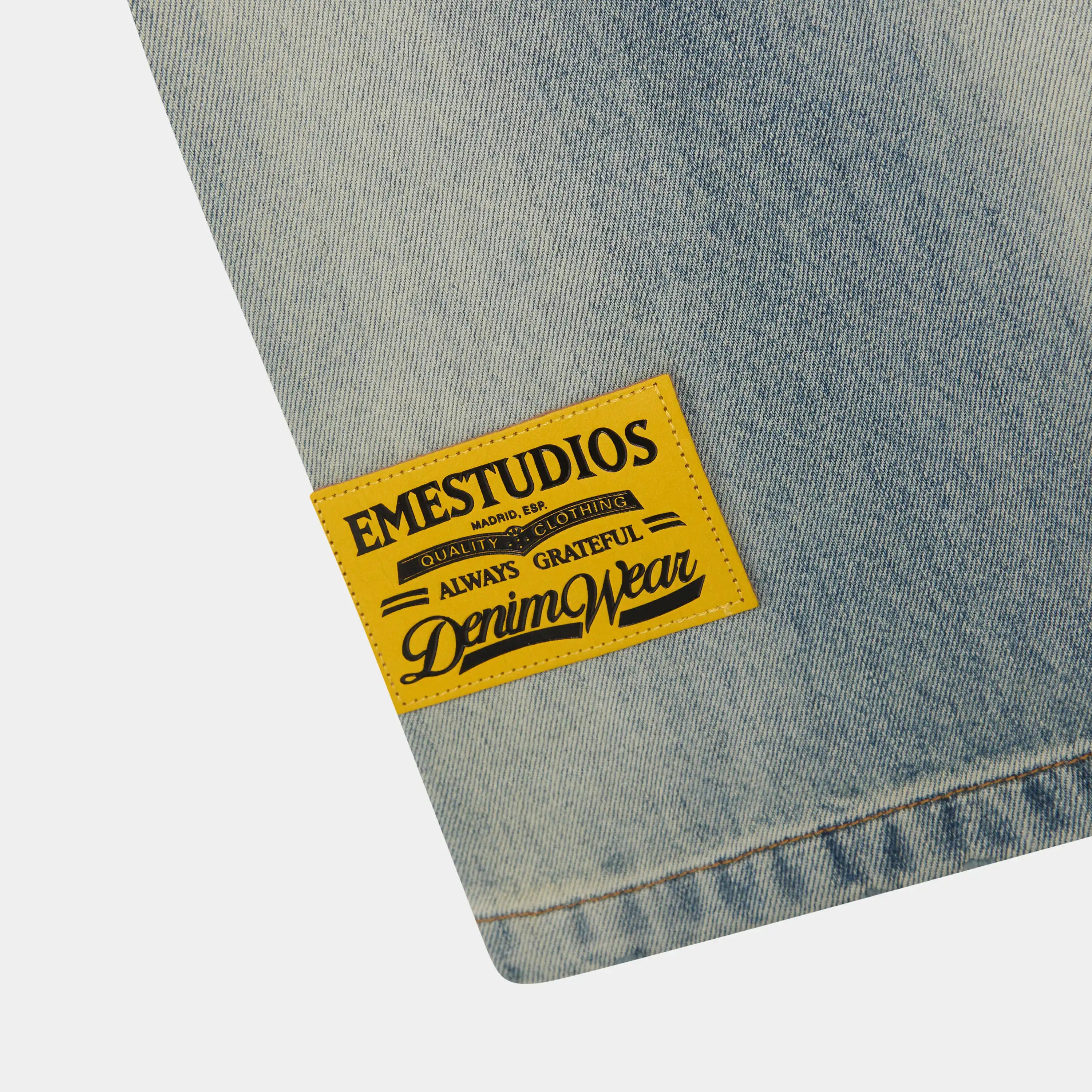 Vitel Flared Blue Denim Pants Pants Eme Studios