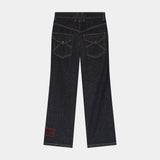Vitel Flared Raw Denim Pants Pants Eme Studios