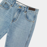 Vint Blue Denim Capri Pants Woman Pants Eme Studios