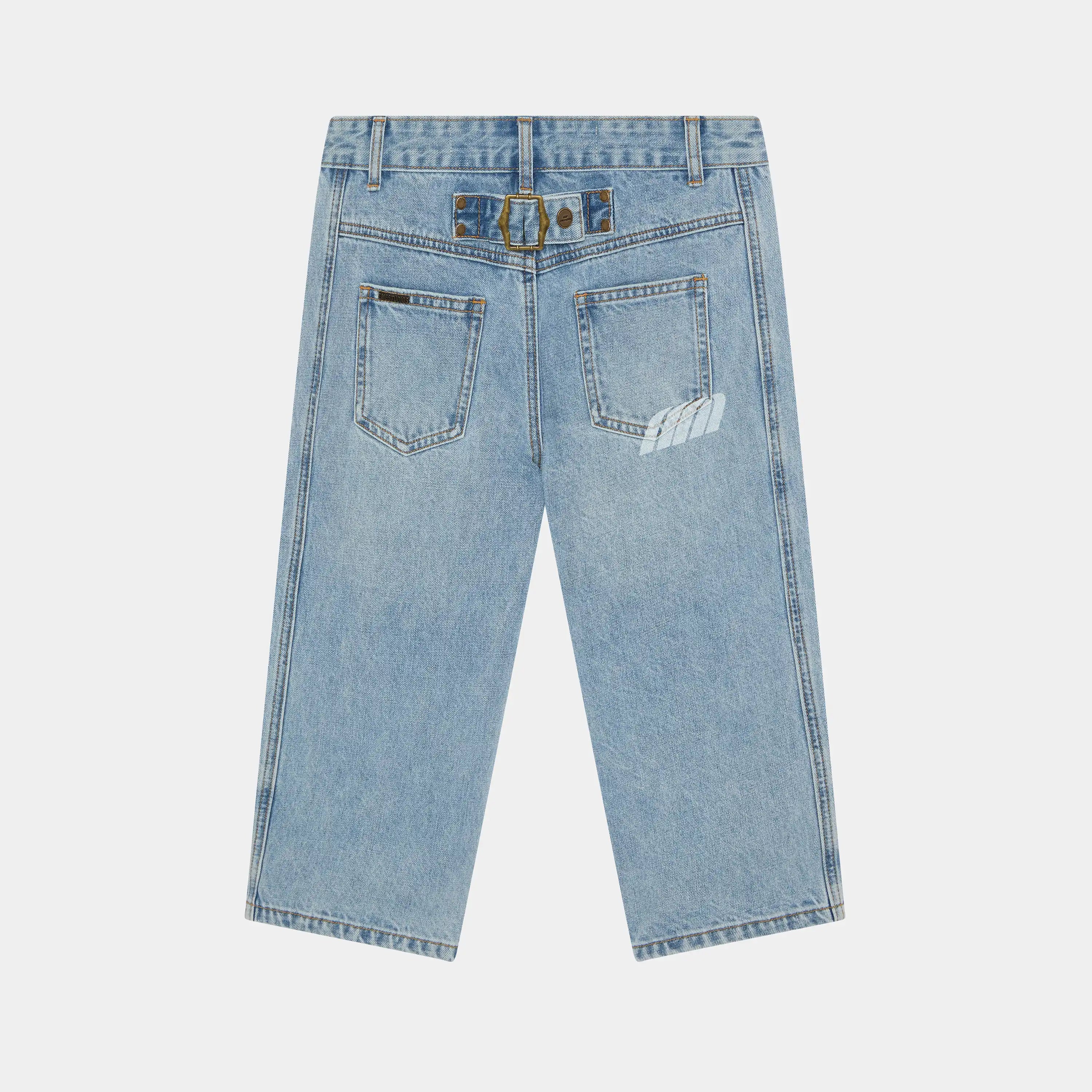 Vint Blue Denim Capri Pants Woman Pants Eme Studios