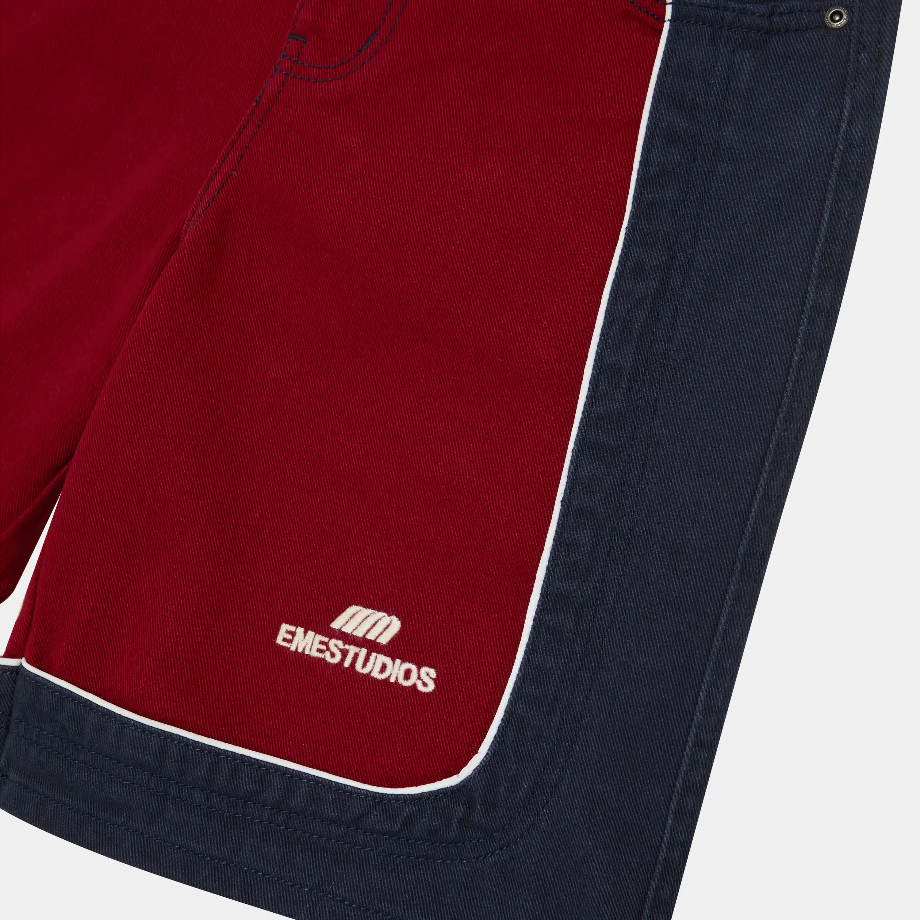 Dual Cherry Denim Shorts Shorts Eme Studios