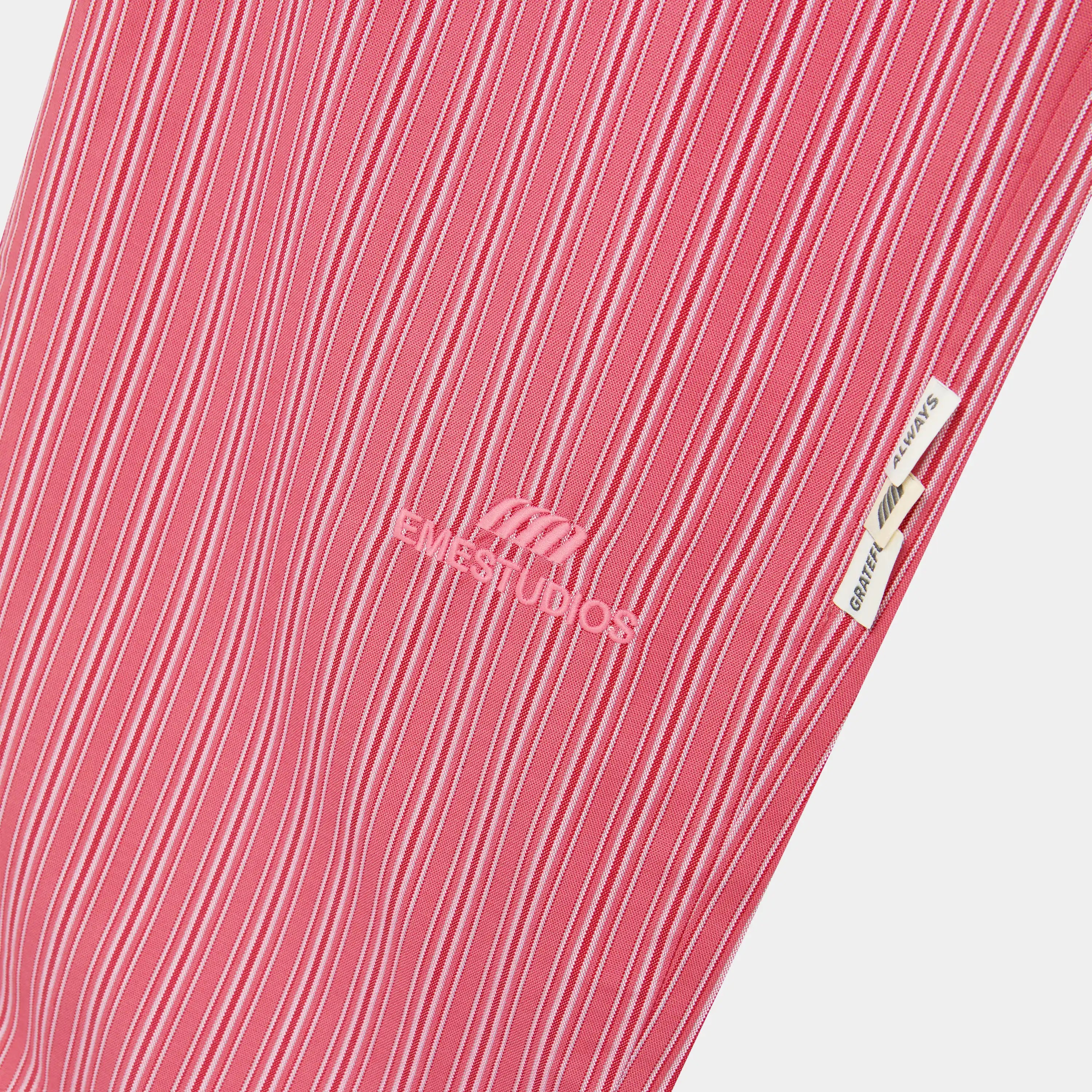 Marbe Salmon Striped Pants Pants Eme Studios