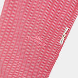 Marbe Salmon Striped Pants Pants Eme Studios