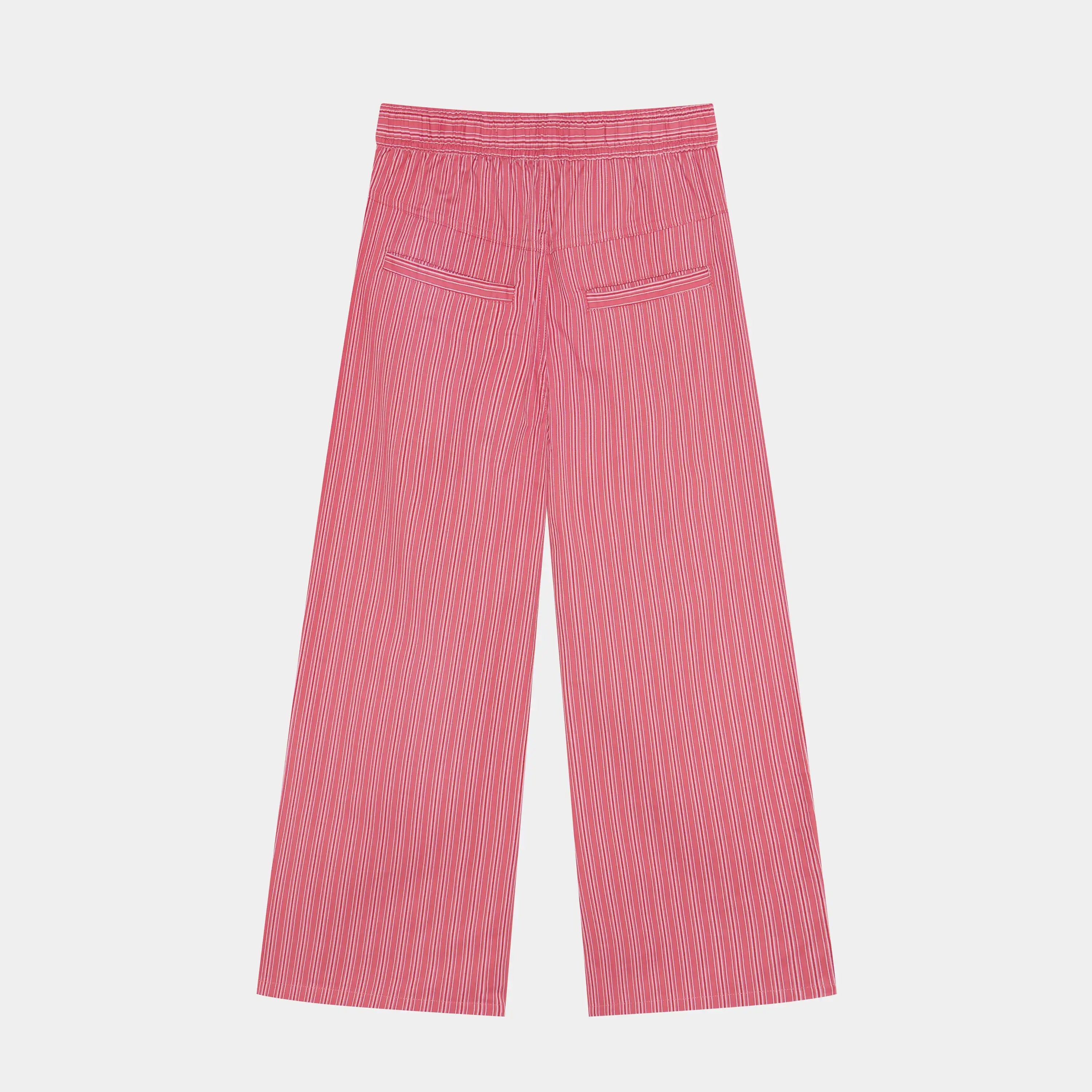 Marbe Salmon Striped Pants Pants Eme Studios