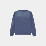 Frayed Pocket Navy Long Sleeve T-shirts Eme Studios