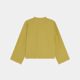 Pocket Antique Green Reverse Crewneck Sweatshirts Eme Studios