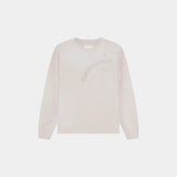 Frayed Pocket Off Sand Long Sleeve T-shirts Eme Studios
