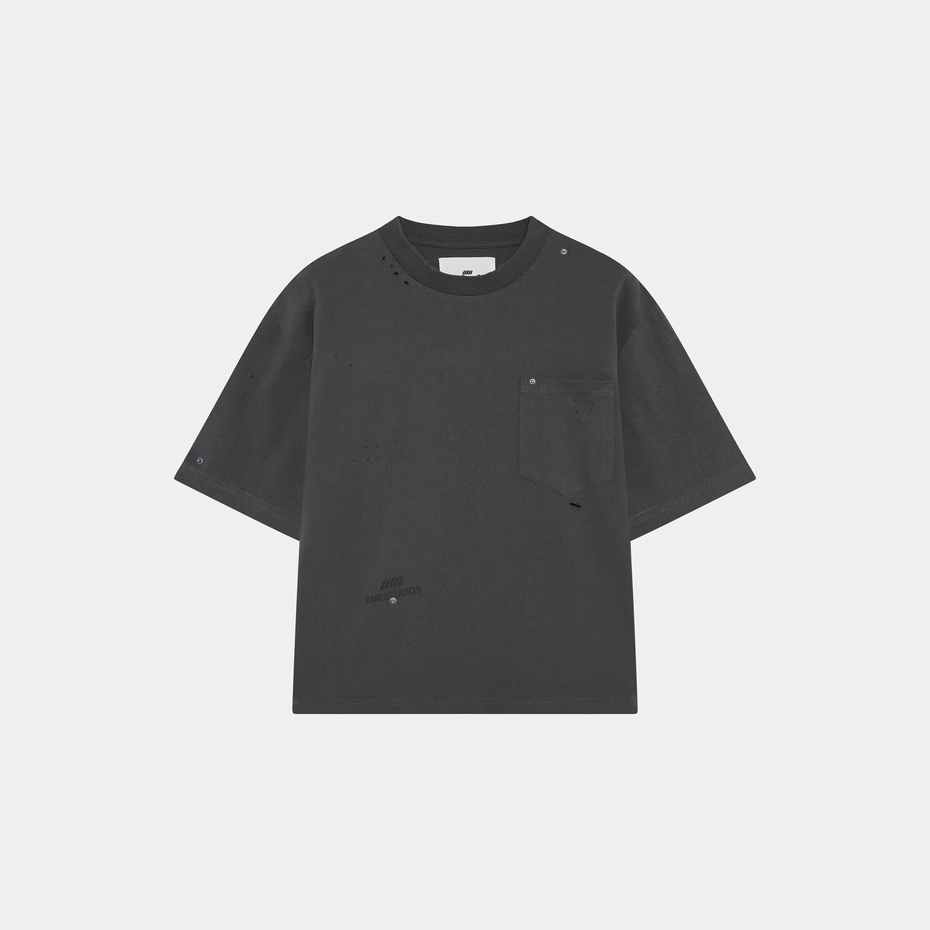 Distressed Shadow Oversized Tee T-shirts Eme Studios